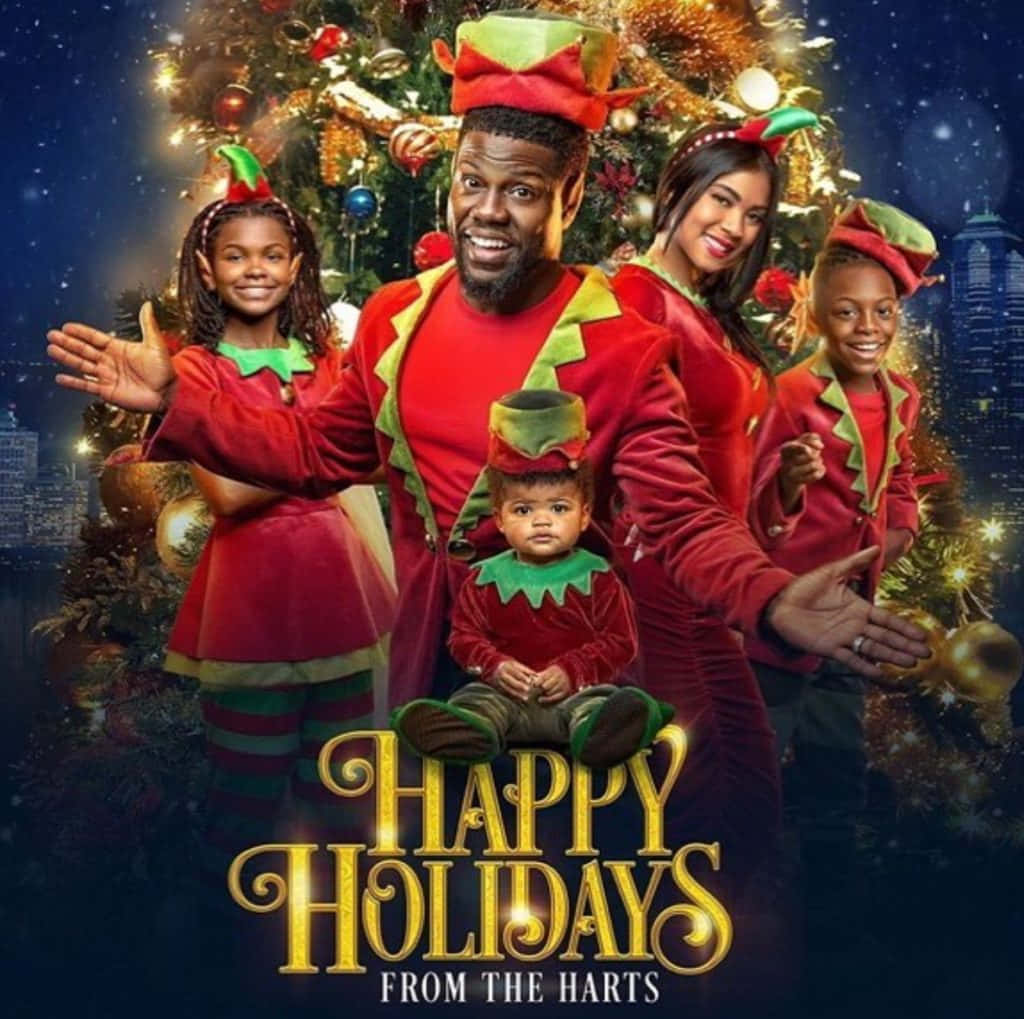 Masayang Pasko ng Itim na Pamilya Wallpaper
