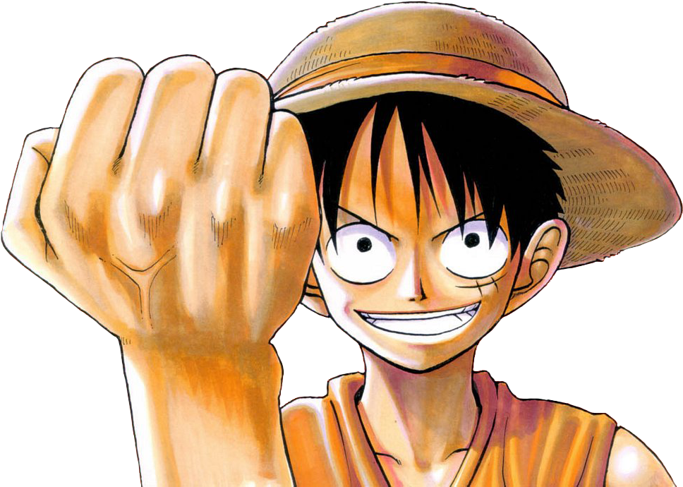 Masayang Pose ni Luffy mula sa One Piece Wallpaper