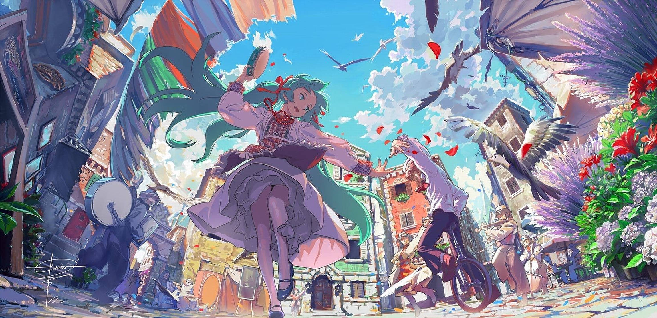 Masayang Sayaw ng Anime Wallpaper