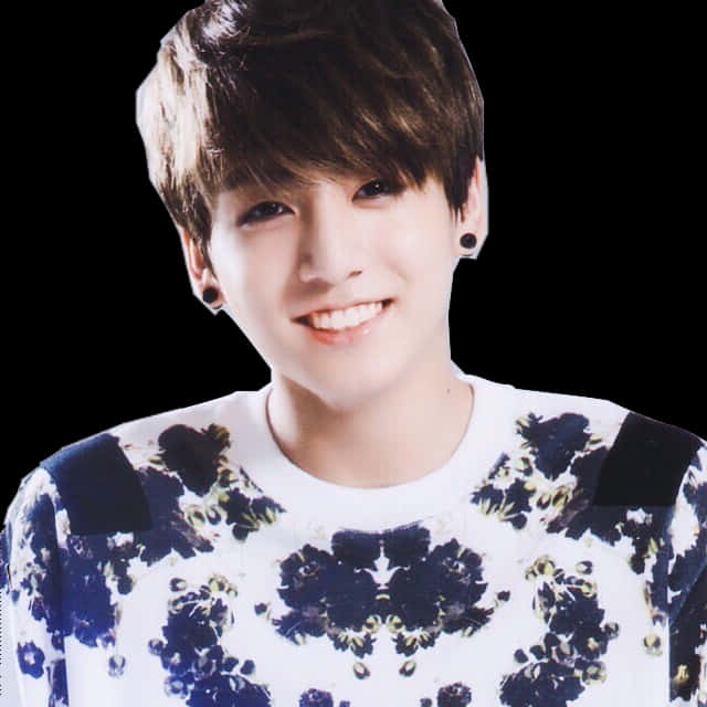 Masayang Tao na May Floral na Damit Wallpaper