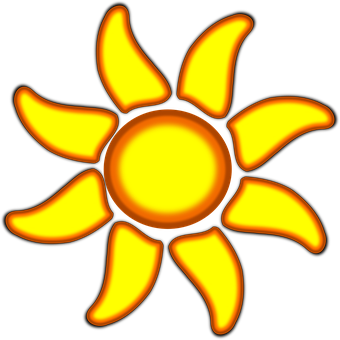 Masiglang Cartoon Sunflower Wallpaper