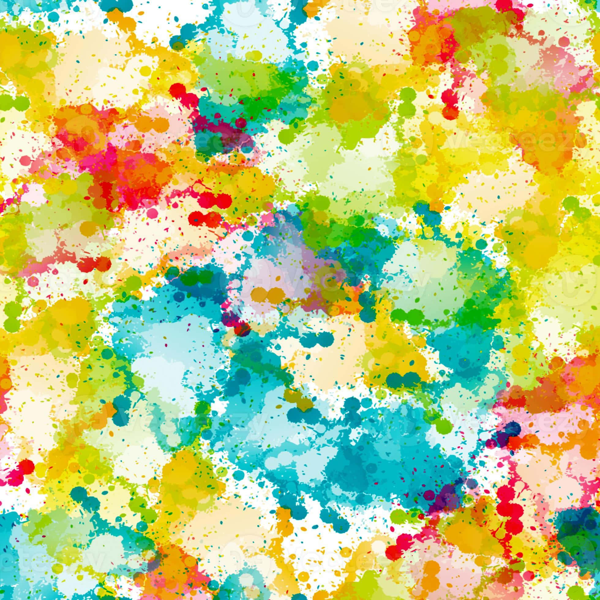 Masiglang Paglikha: Isang Pagsabog ng Pintura Wallpaper