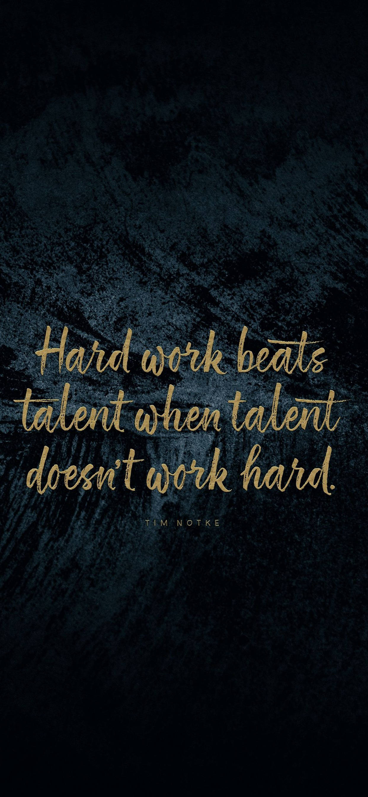 Masipag na Trabaho at Talento Motivasyonal na iPhone Wallpaper