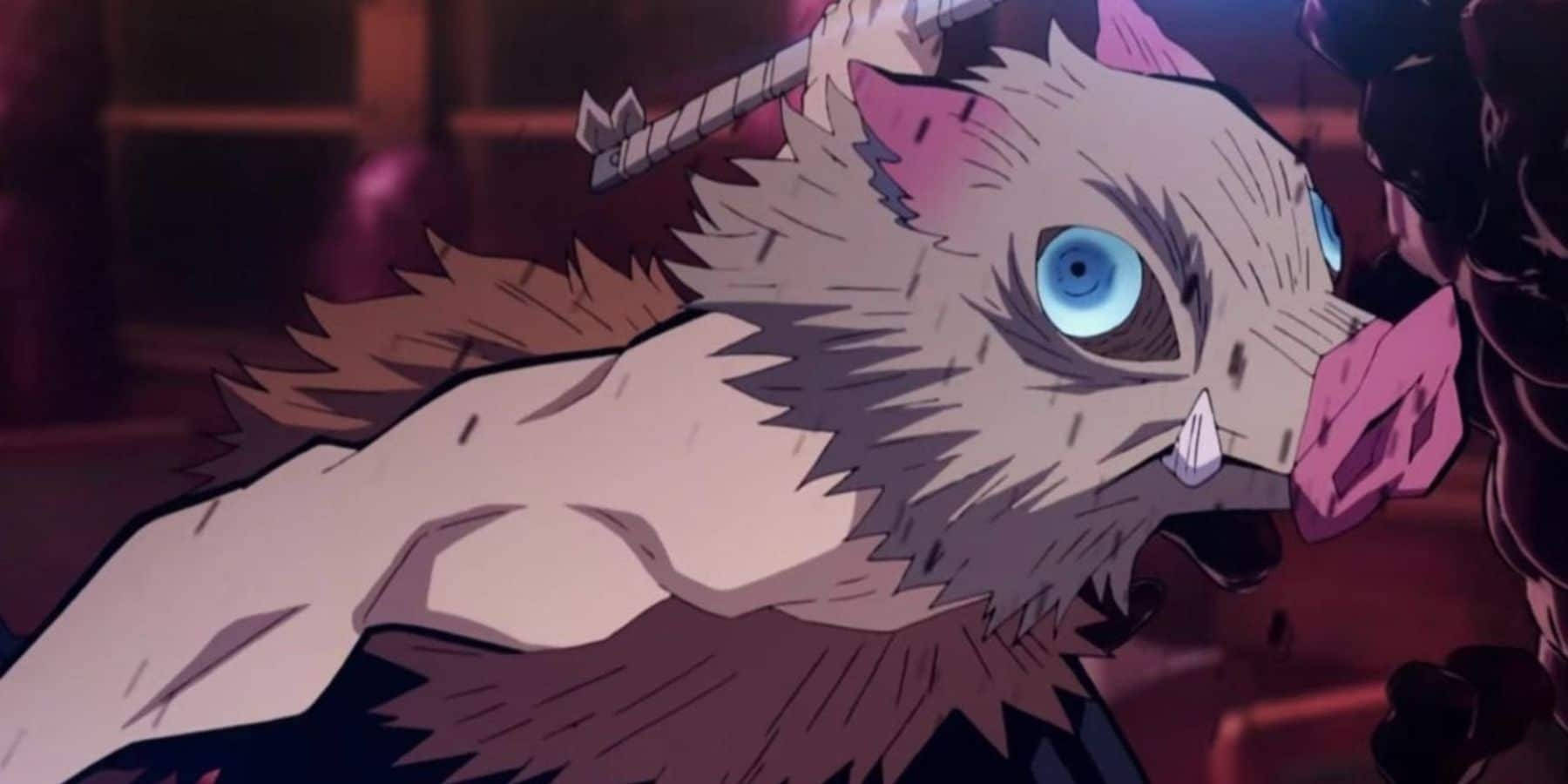 Maskara ng Demon Slayer na Inosuke ang Baboy-ramo Wallpaper
