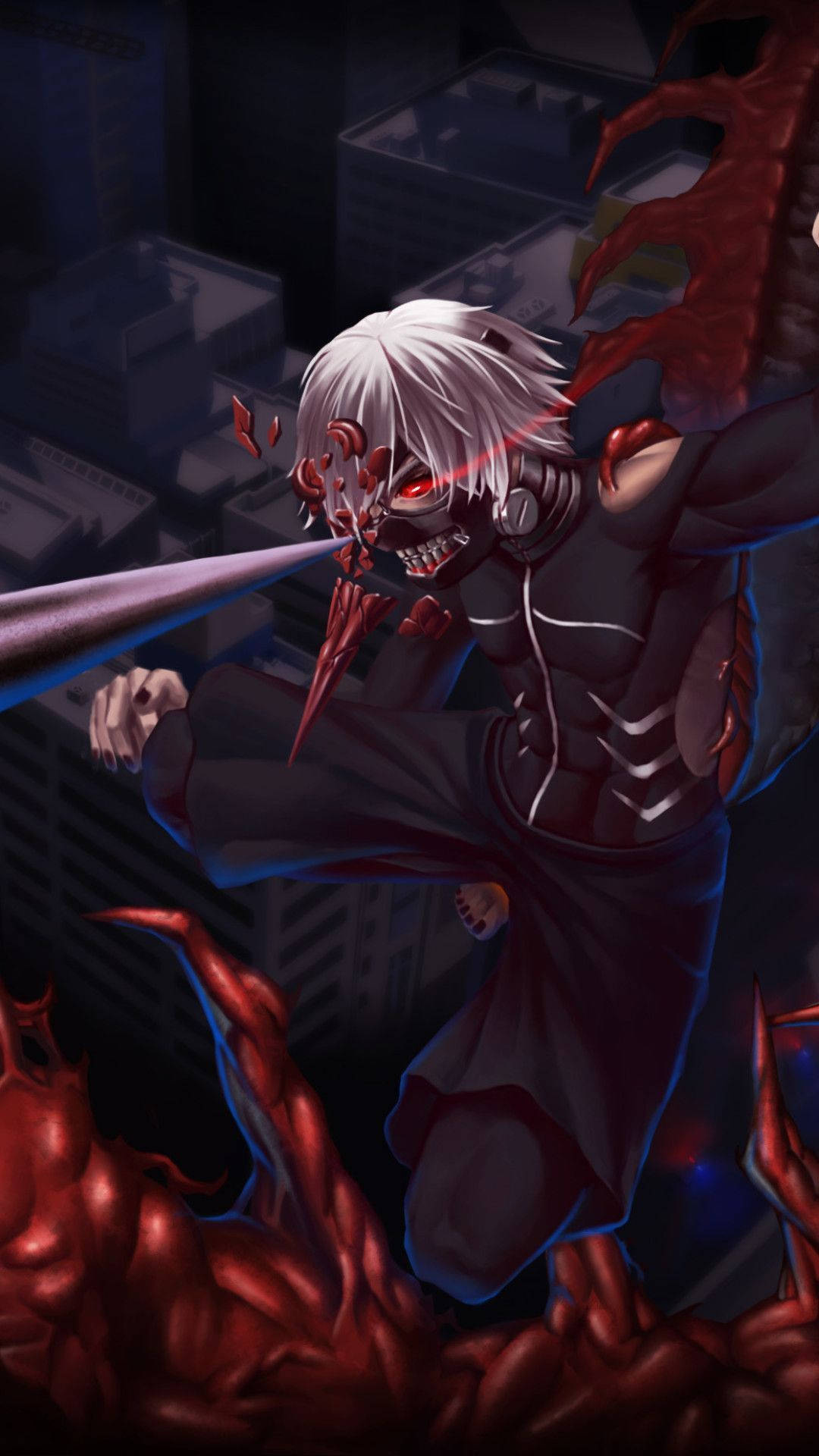 Maskara ng mga Karakter ng Tokyo Ghoul Wallpaper