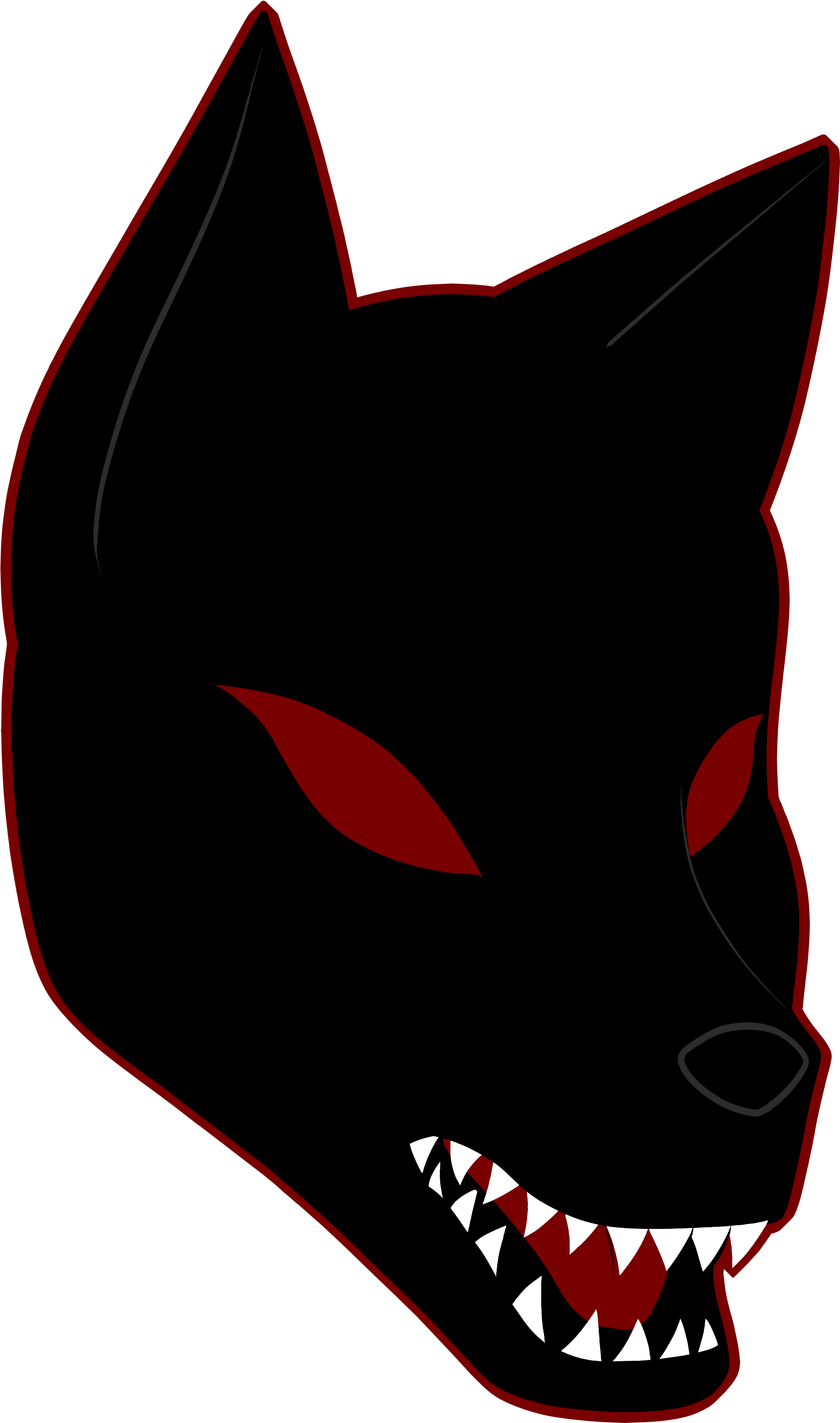 Maskarang Itim na Fox na May Estilo Wallpaper
