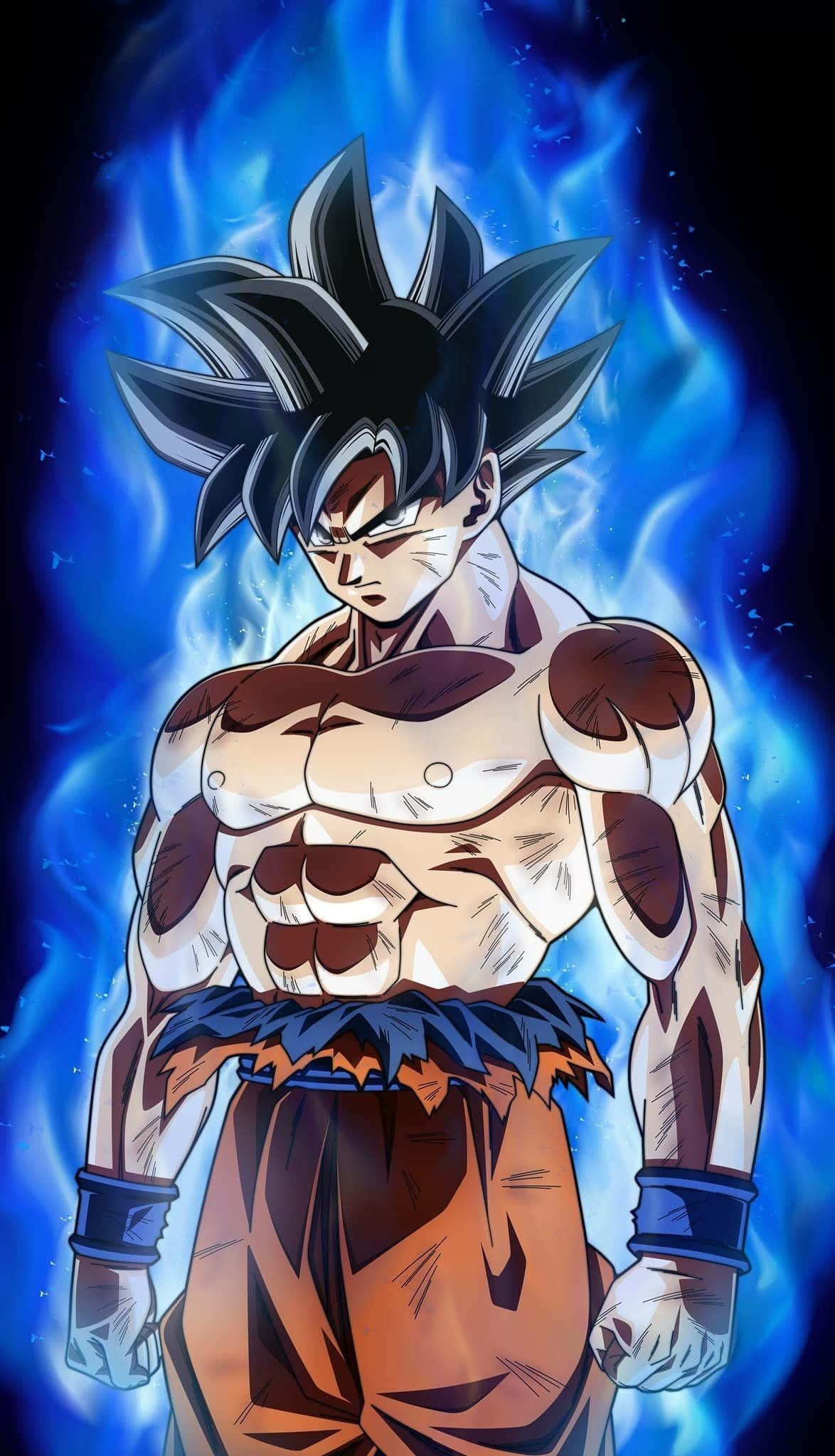 Master Goku Rampage Mode - Makulay na Dragon Ball Super iPhone Wallpaper