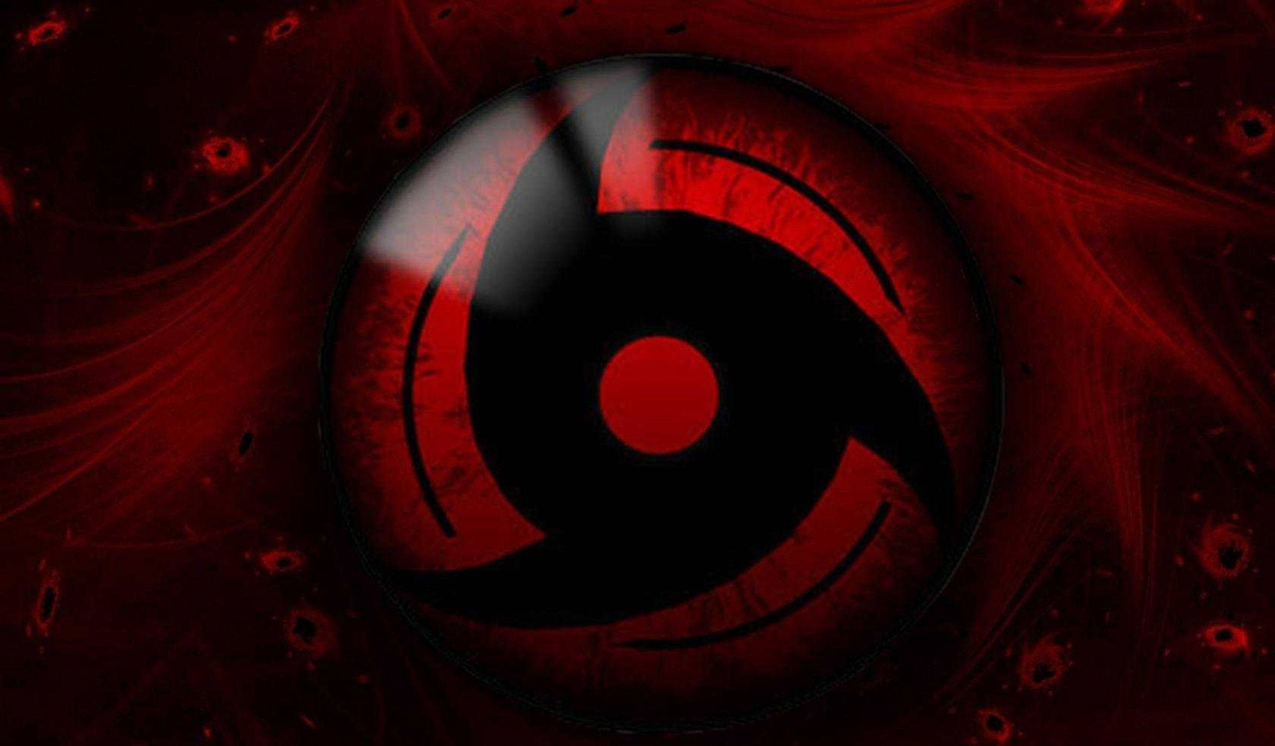 Mata ng Sharingan na Live mula sa Naruto Wallpaper