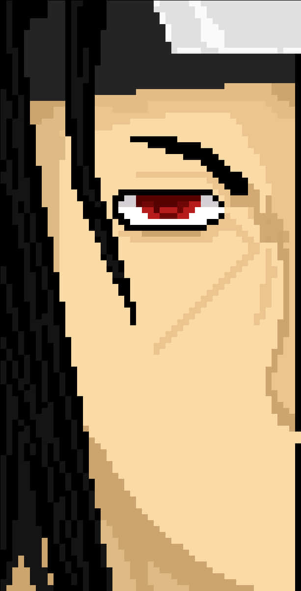 Mata ng Sharingan na Pixelated Wallpaper