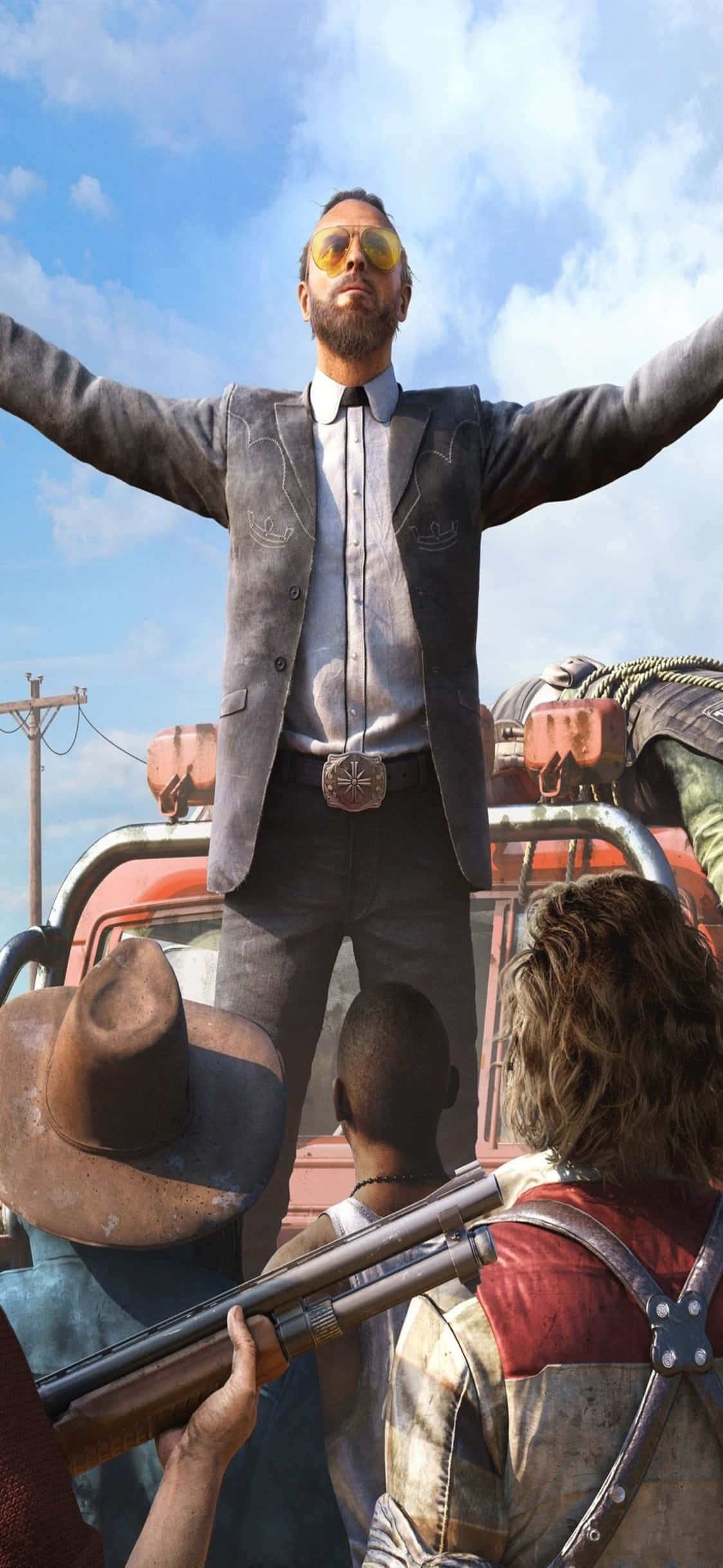 Mataas na kahulugan na Far Cry 3 gaming experience sa iPhone X Wallpaper
