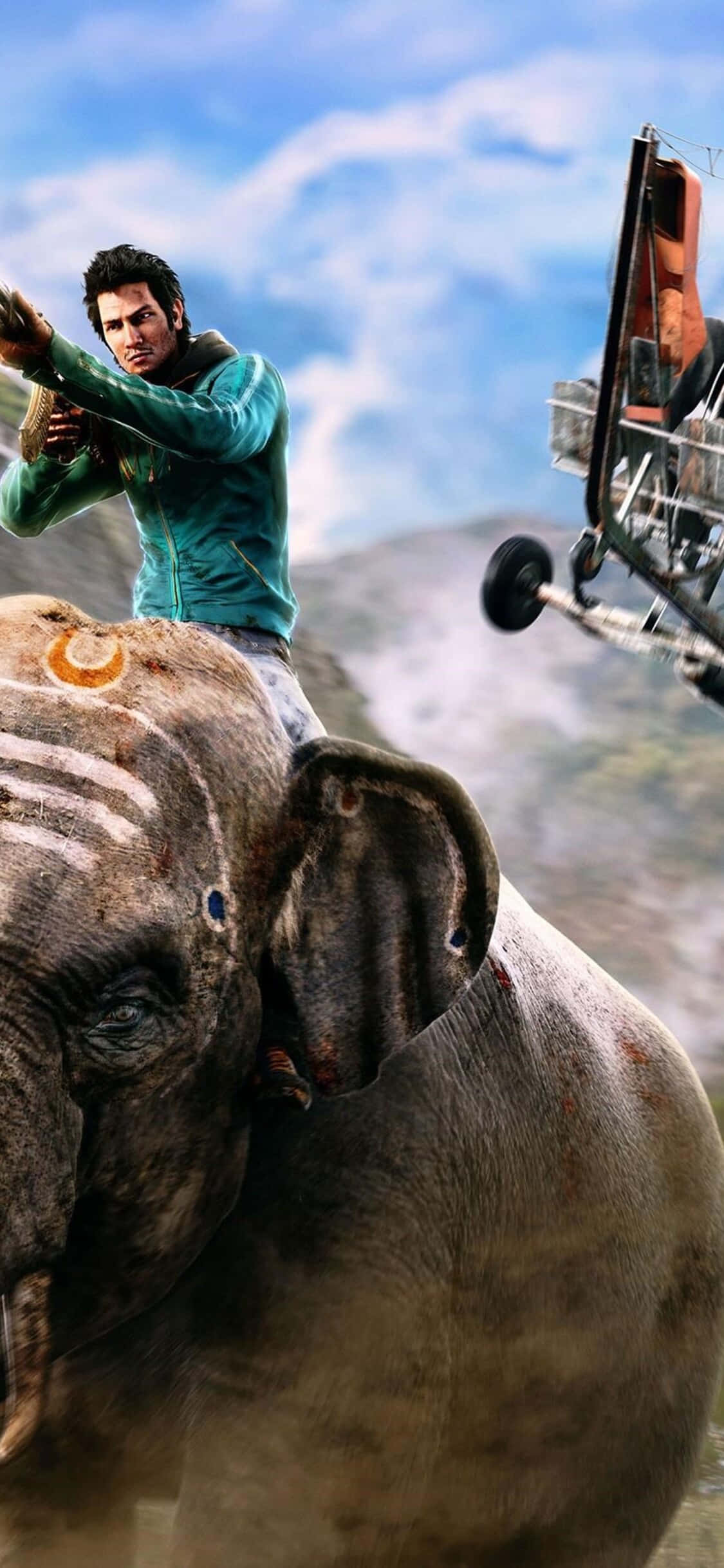 "Mataas na karanasan sa paglalaro gamit ang iPhone Xs at Far Cry 4" Wallpaper