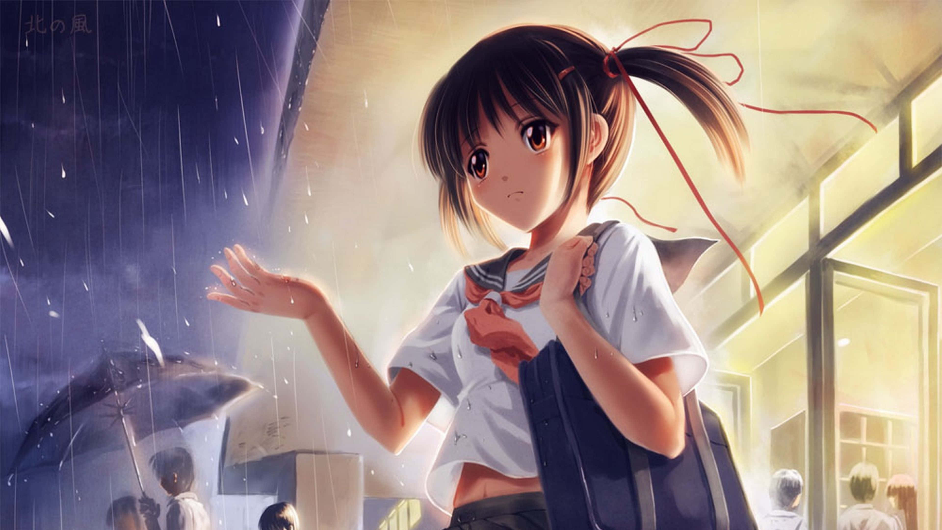 Mataas na Resolusyong Anime 4K Wallpaper