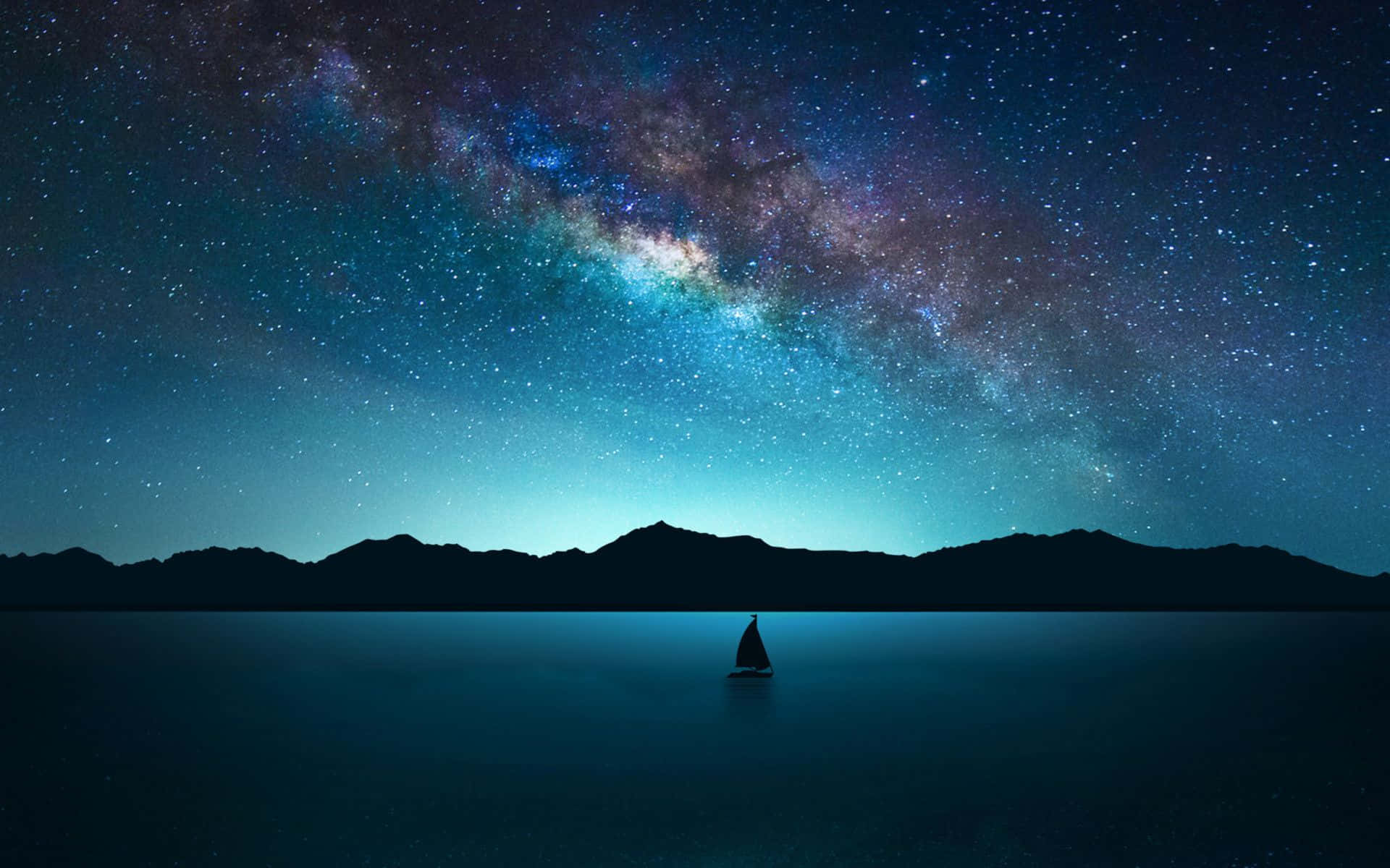 Mataas na Resolusyong Starry Night Sky Wallpaper