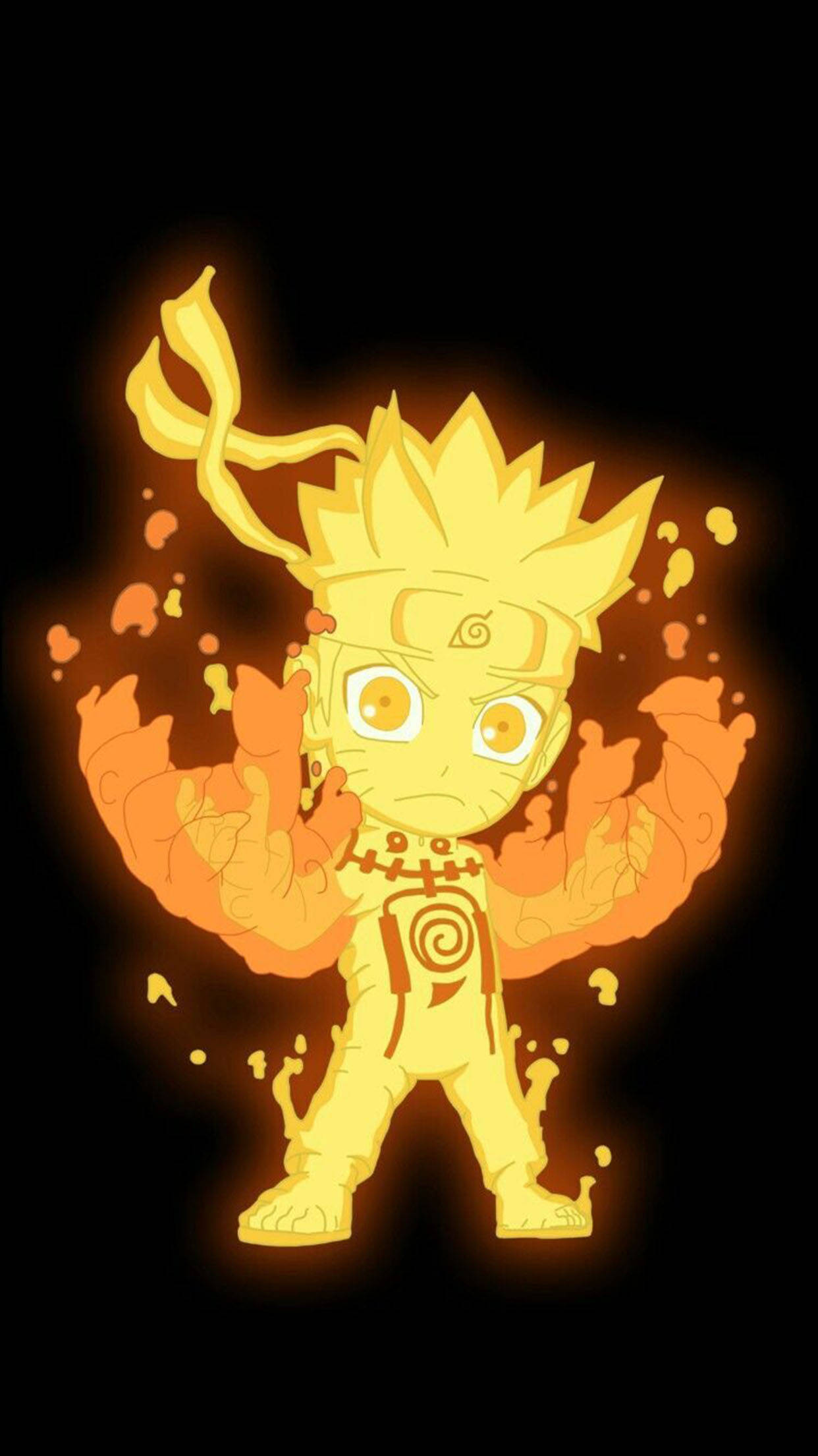 Matalim na Cute na Naruto Wallpaper