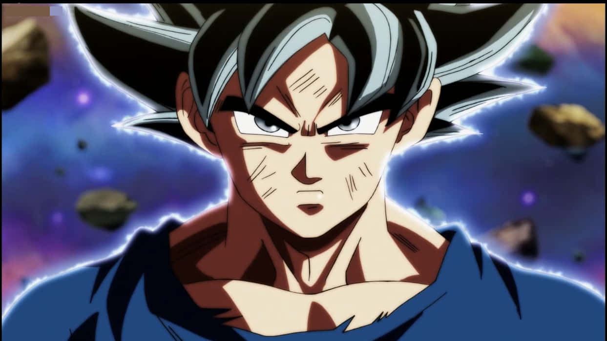 Matang na Titig ni Goku na Ultra Instinct Wallpaper