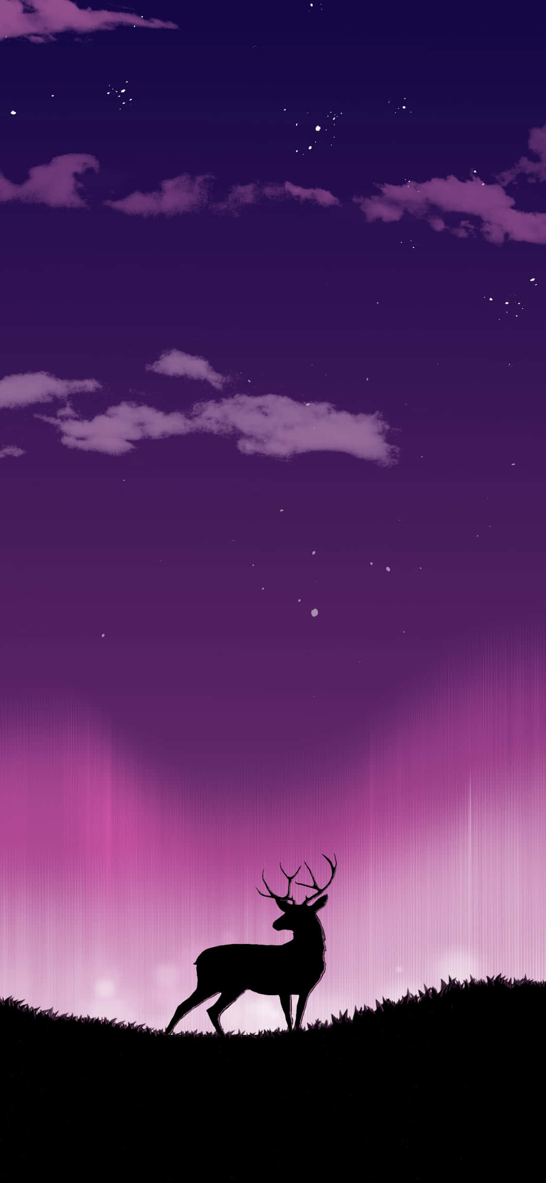 Matapang na Reindeer na Naghahato sa Sleigh sa Panahon ng Niyebeng Pasko Wallpaper