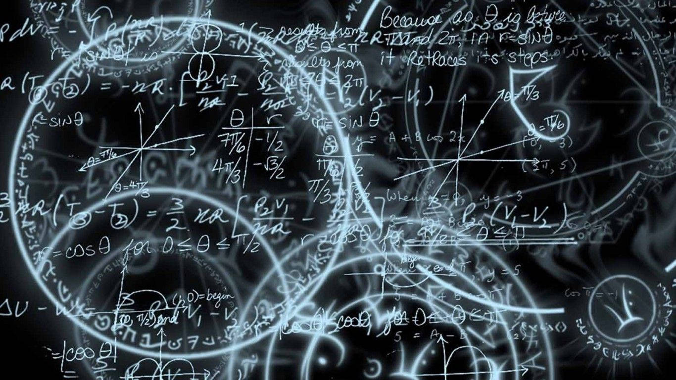 Mga Math Formula at Bilog Wallpaper