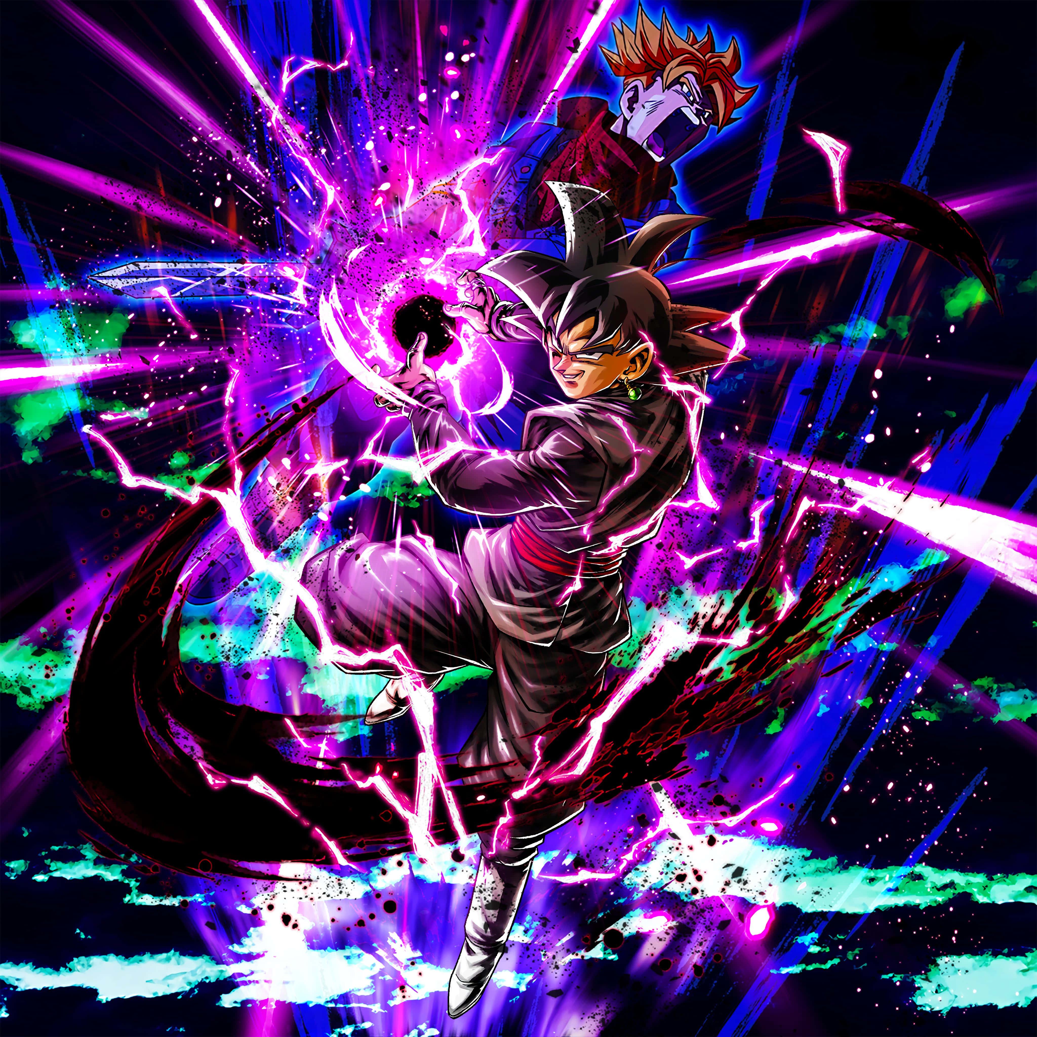 Matinding Goku Black sa Posisyong Panlalaban Wallpaper