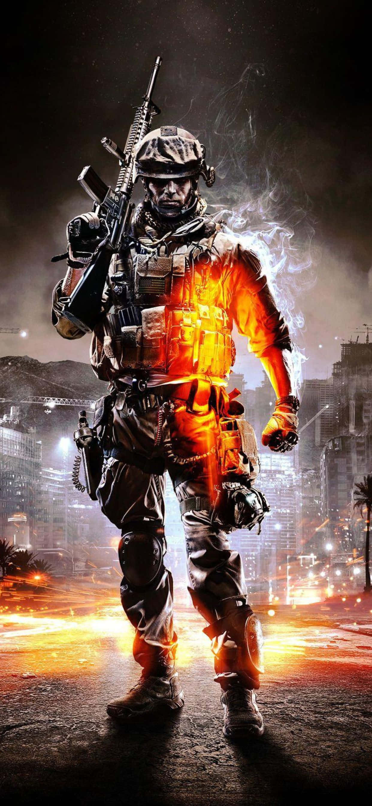 "Matinding Laban sa Warzone sa HD Battlefield V" Wallpaper