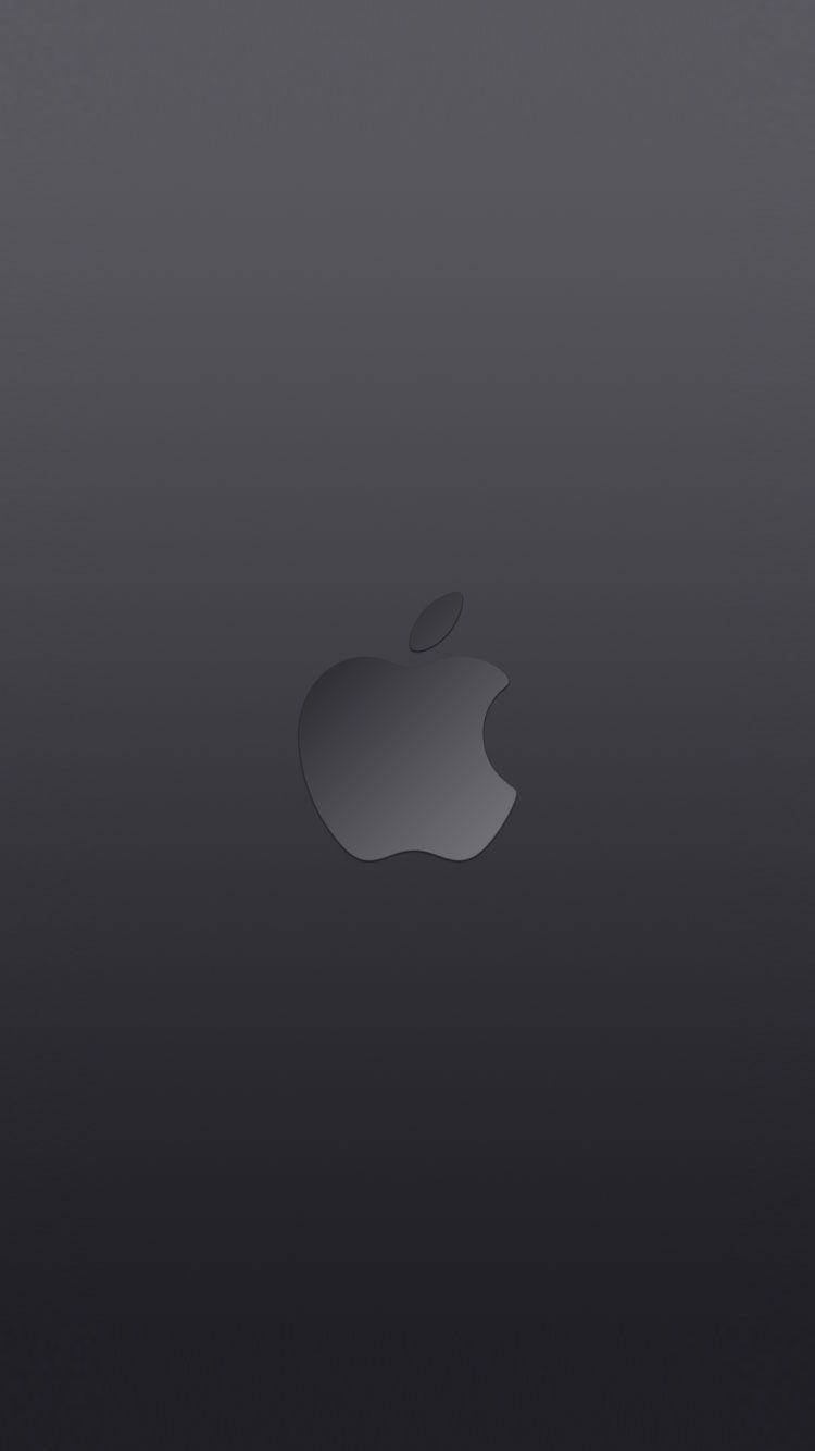 Matte Black Logo ng Apple iPhone SE Wallpaper