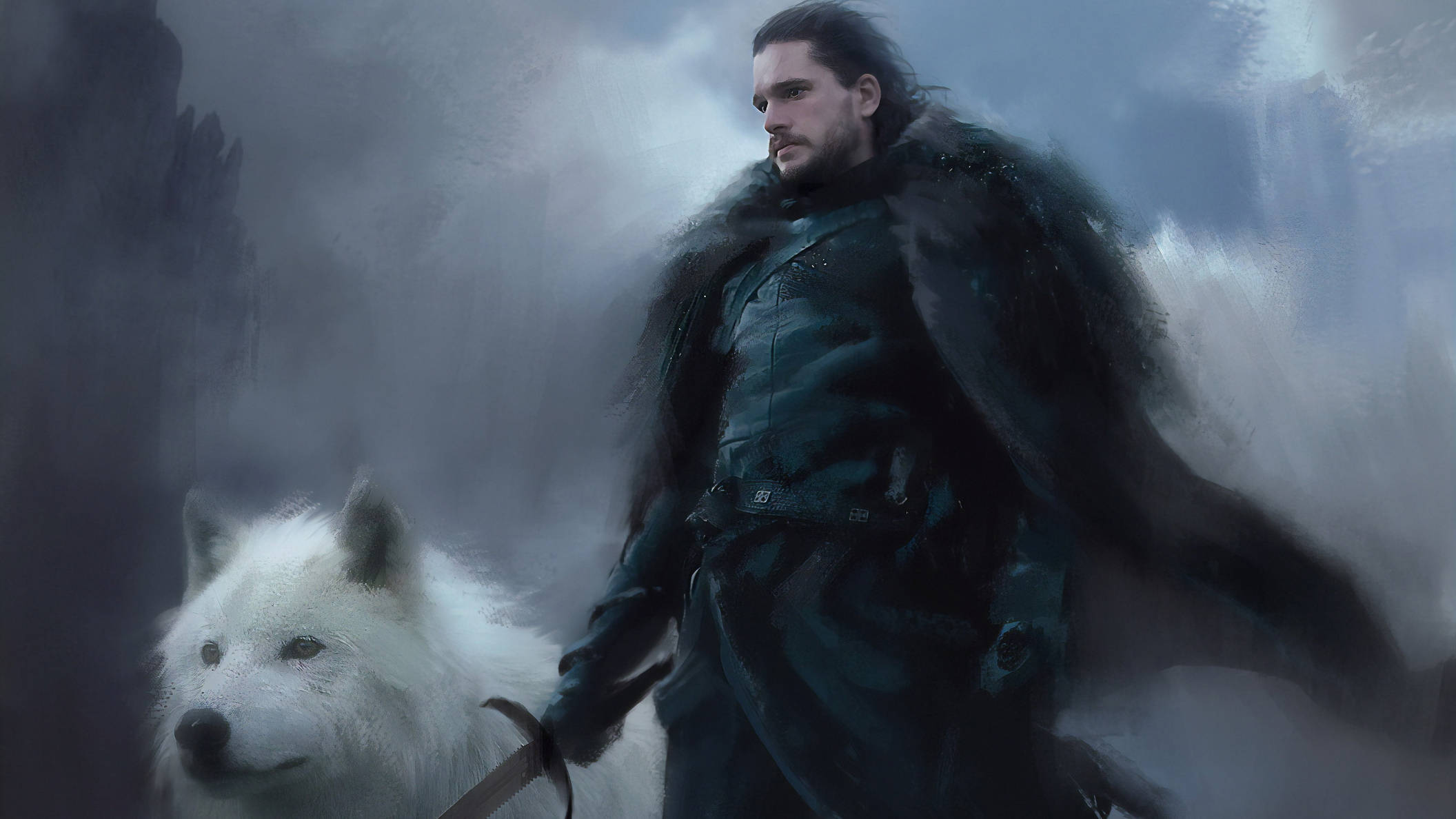 Maulap na Kalangitan Jon Snow Game Of Thrones Wallpaper