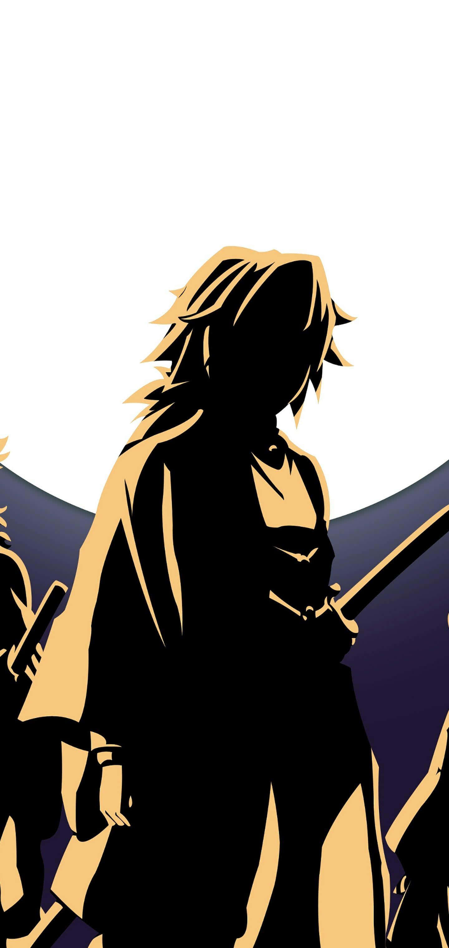 Mauna sa laban kontra sa kasamaan gamit ang Demon Slayer iPhone 11 Wallpaper