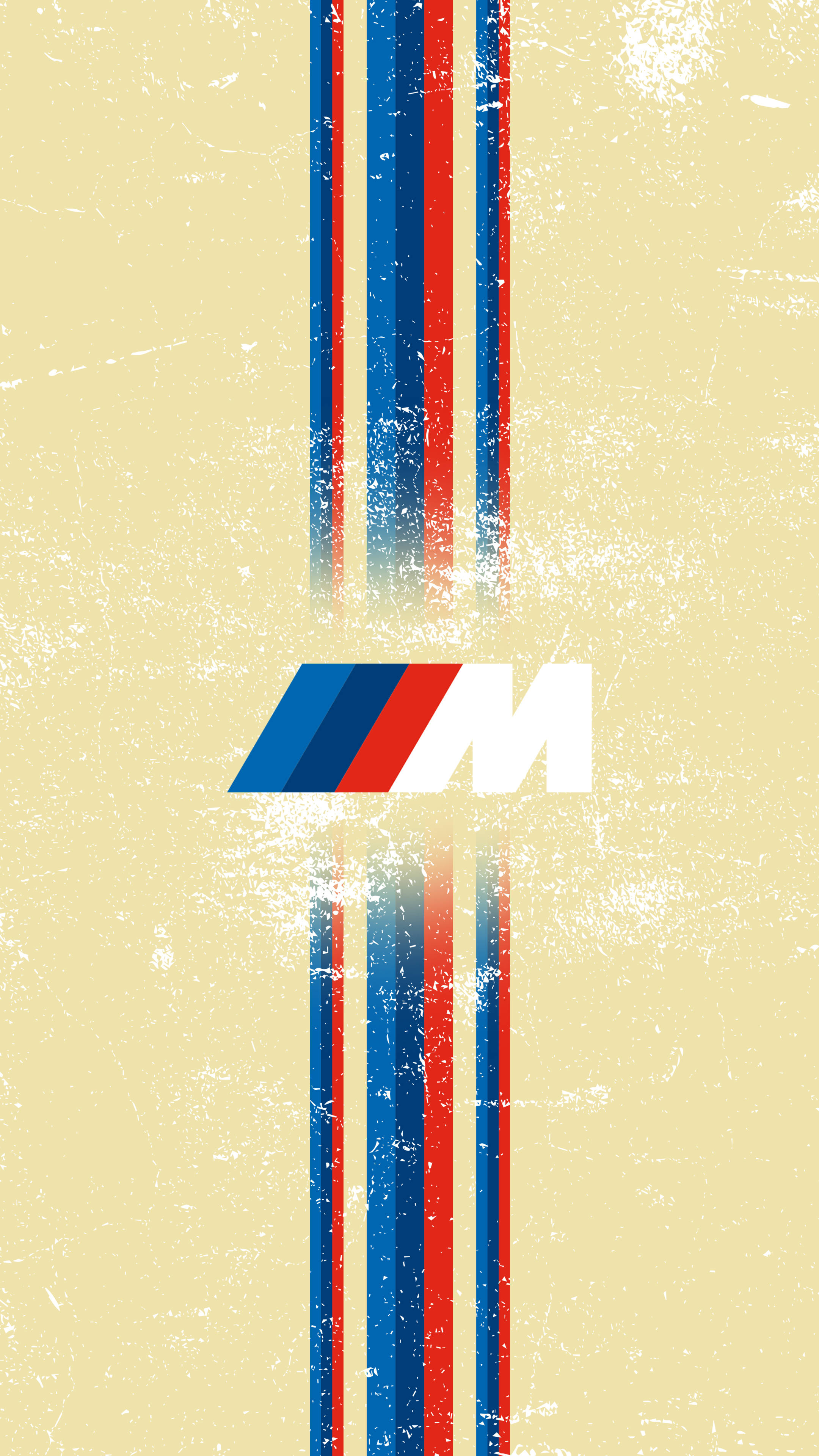 May Guhit na BMW M Logo na Dilaw Wallpaper