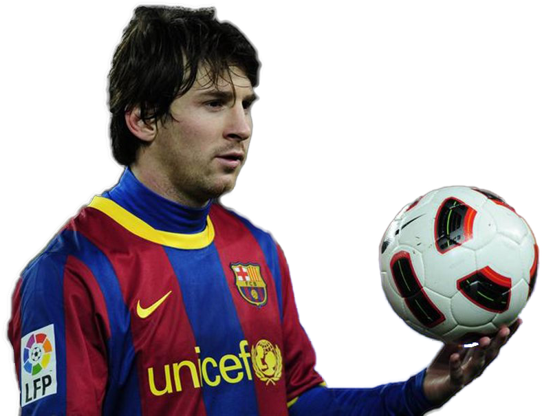 Messi_Barcelona_Uniporme_Hawak_Bola_Soccer.PNG Wallpaper