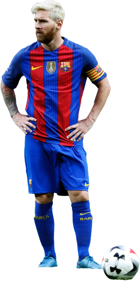 Messi sa F C Barcelona Kit Wallpaper