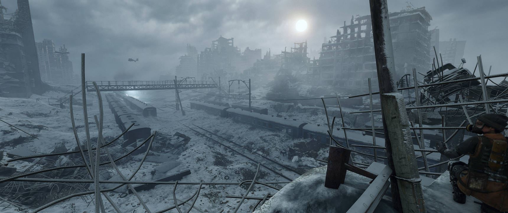Metro Exodus Lungsod na Wasak ng Labanan 3440x1440 Wallpaper