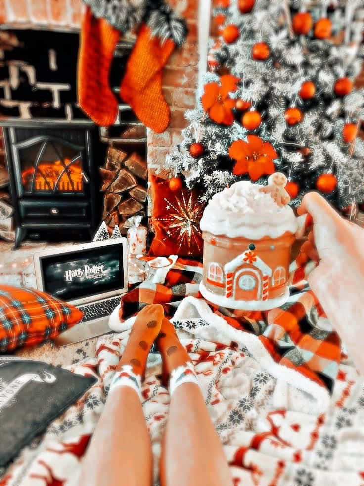 Mga aesthetic na larawan ng Pasko Wallpaper