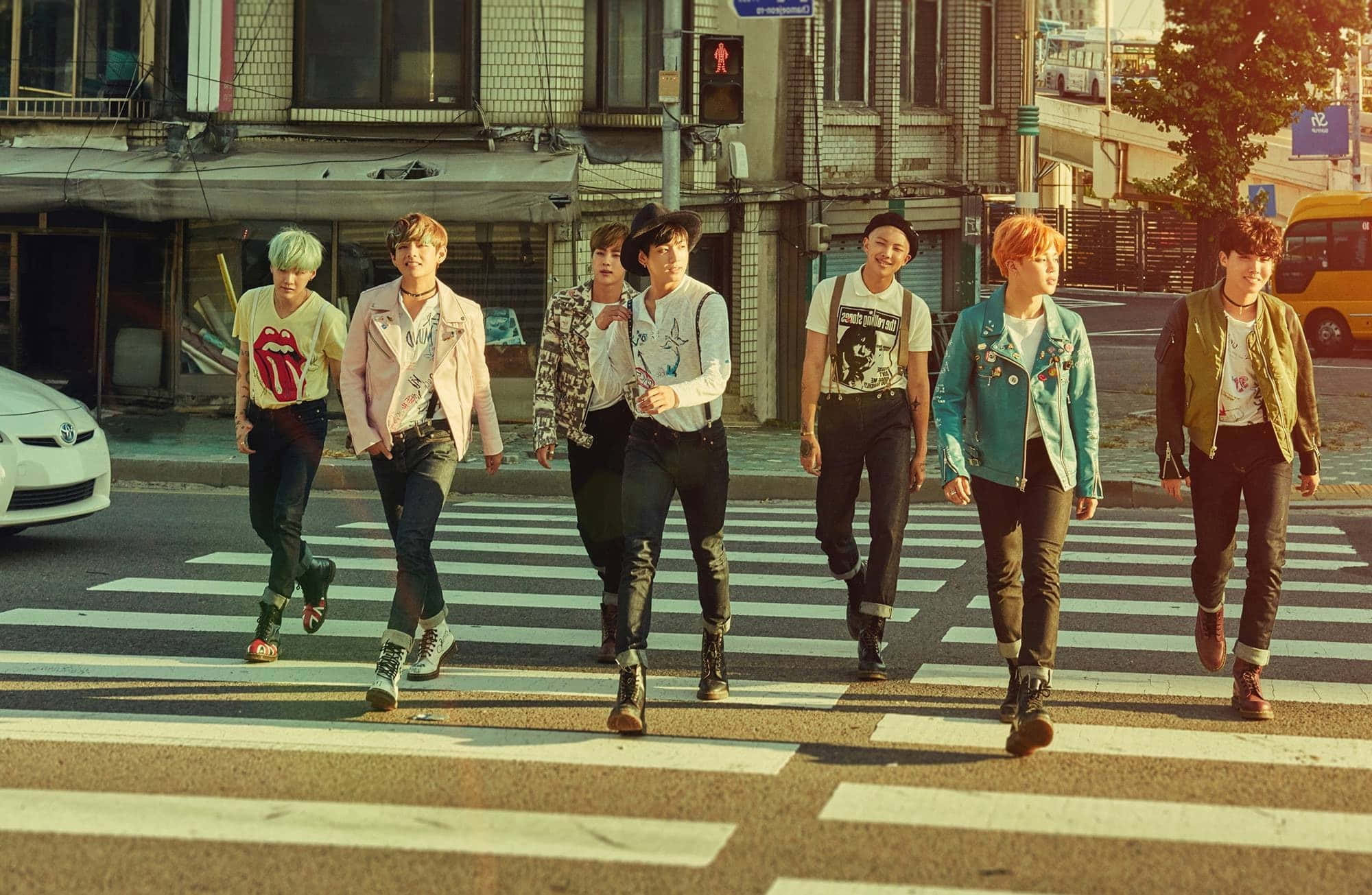 Mga Aesthetic na larawan ng BTS Wallpaper