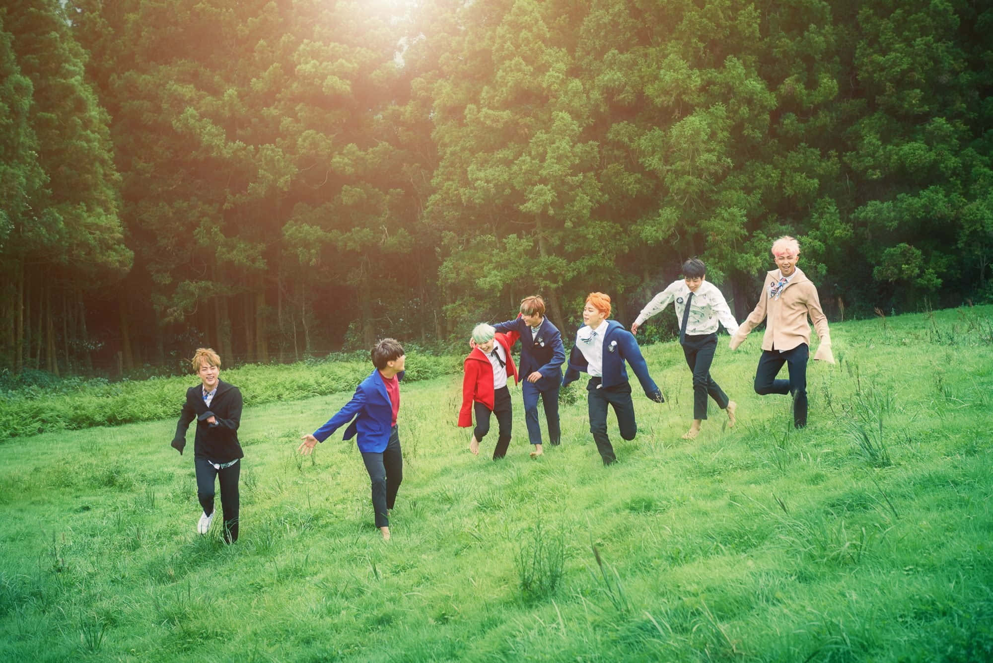 Mga Aesthetic na larawan ng BTS Wallpaper