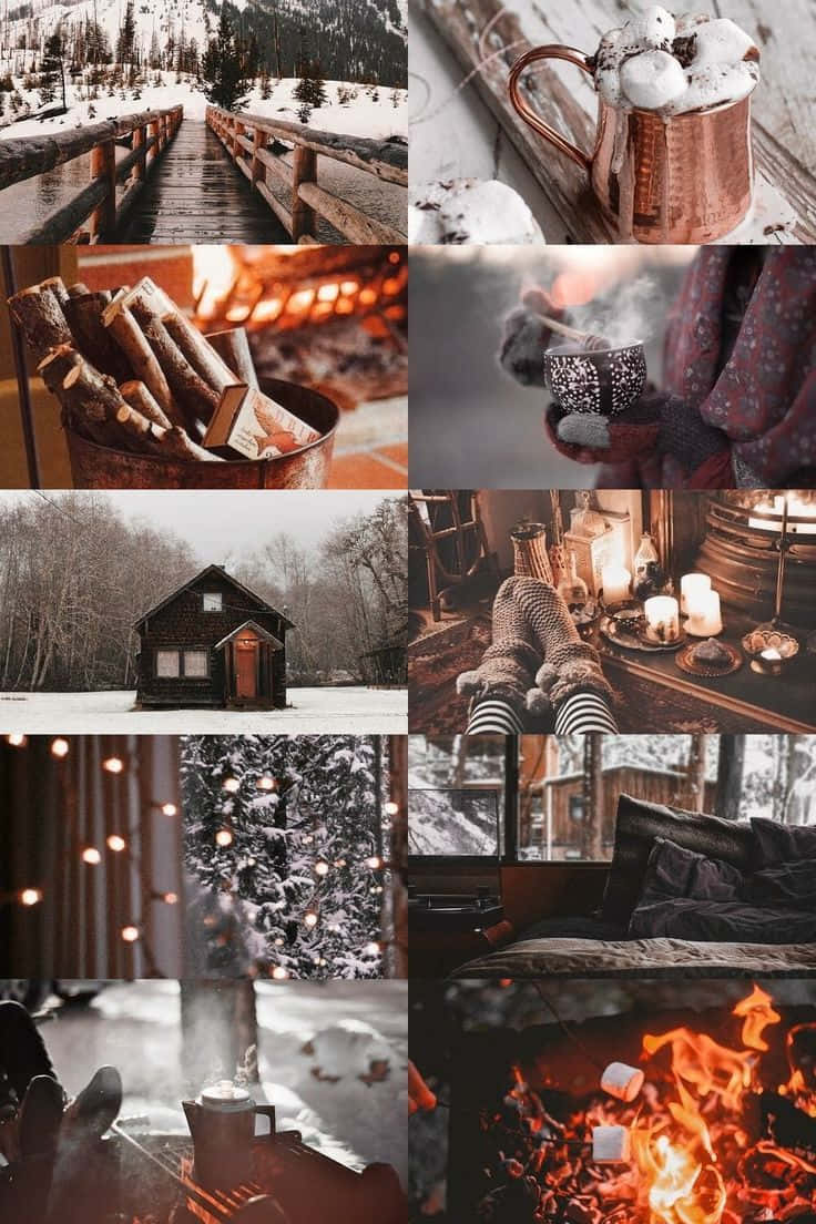 Mga aesthetic na larawan ng Pasko Wallpaper