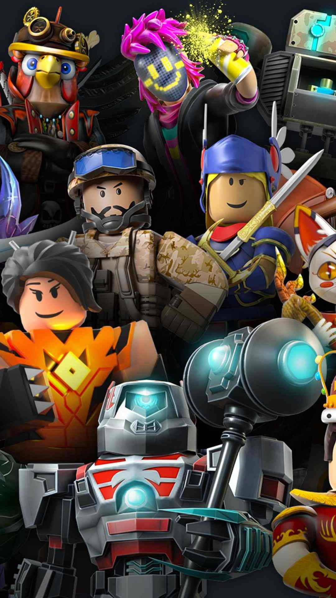 Mga Astig na Roblox Characters Wallpaper