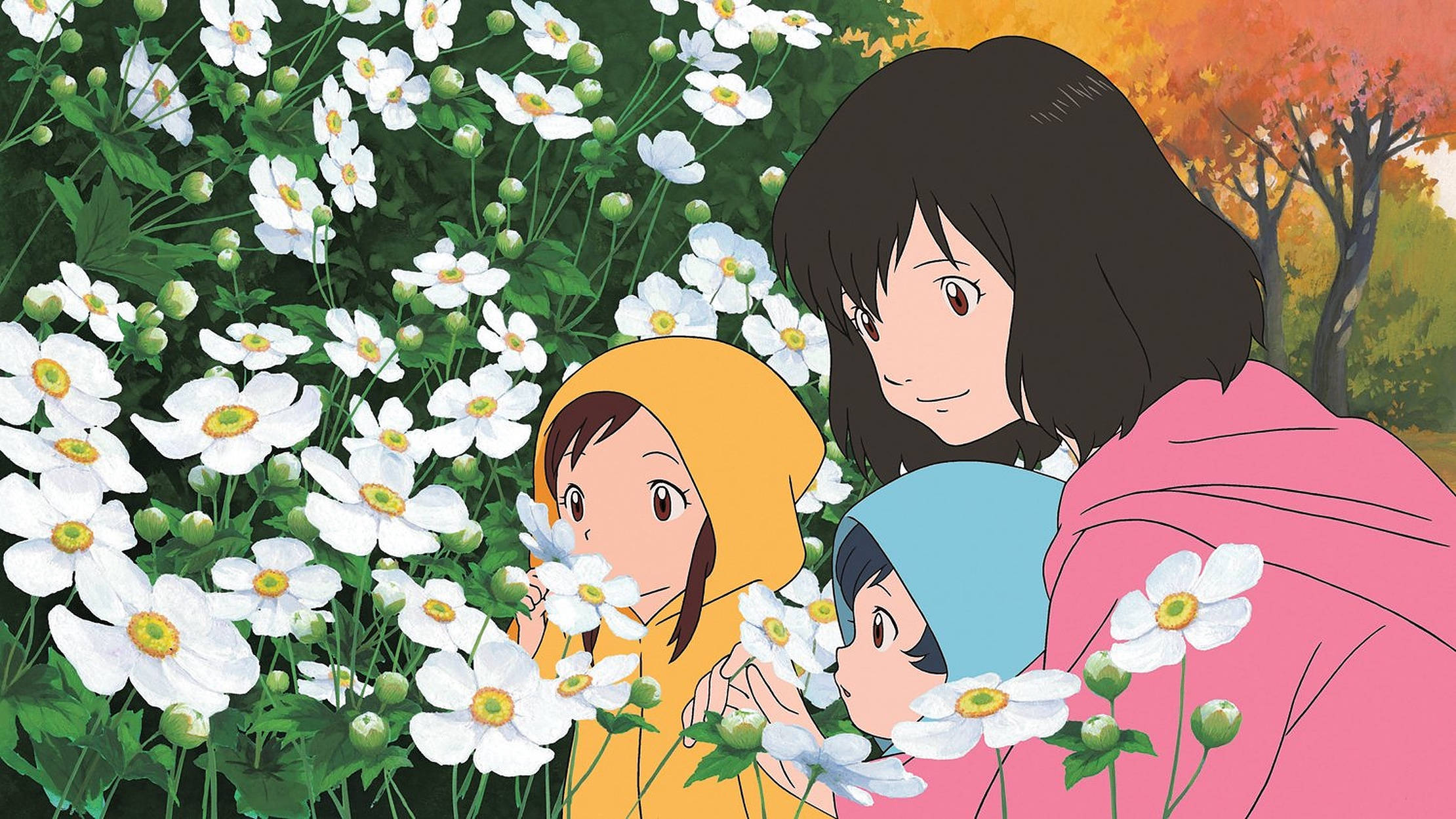Mga Batang Lobo sa Anime Wallpaper