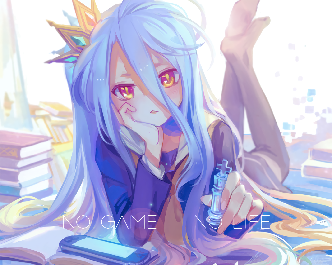Mga Batang Prodigy na Sumasakop sa Isang Virtual na Mundo - No Game No Life Wallpaper