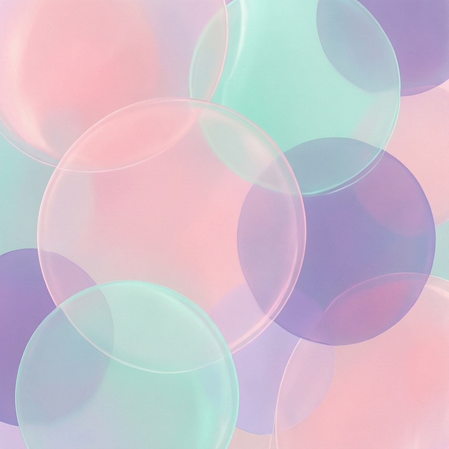 Mga Bilog na Abstract na Pastel Wallpaper