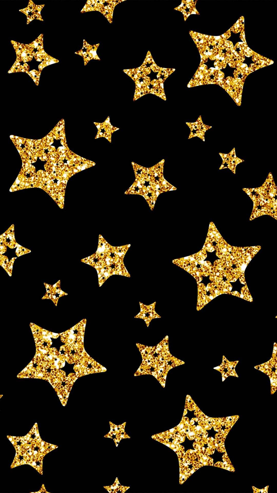 Mga Bituing May Gintong Estetika Wallpaper