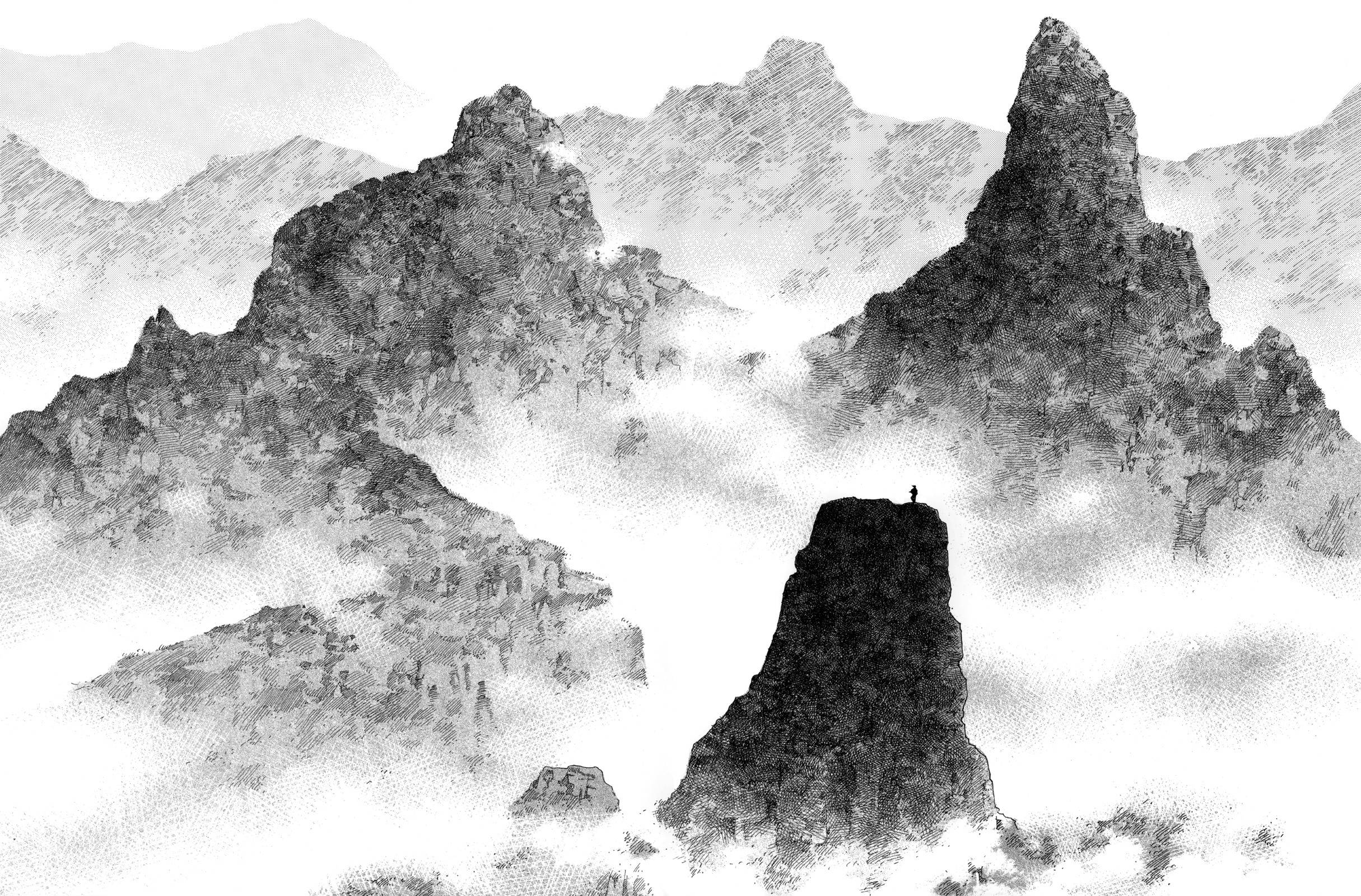 Mga Bundok ng Vagabond Wallpaper