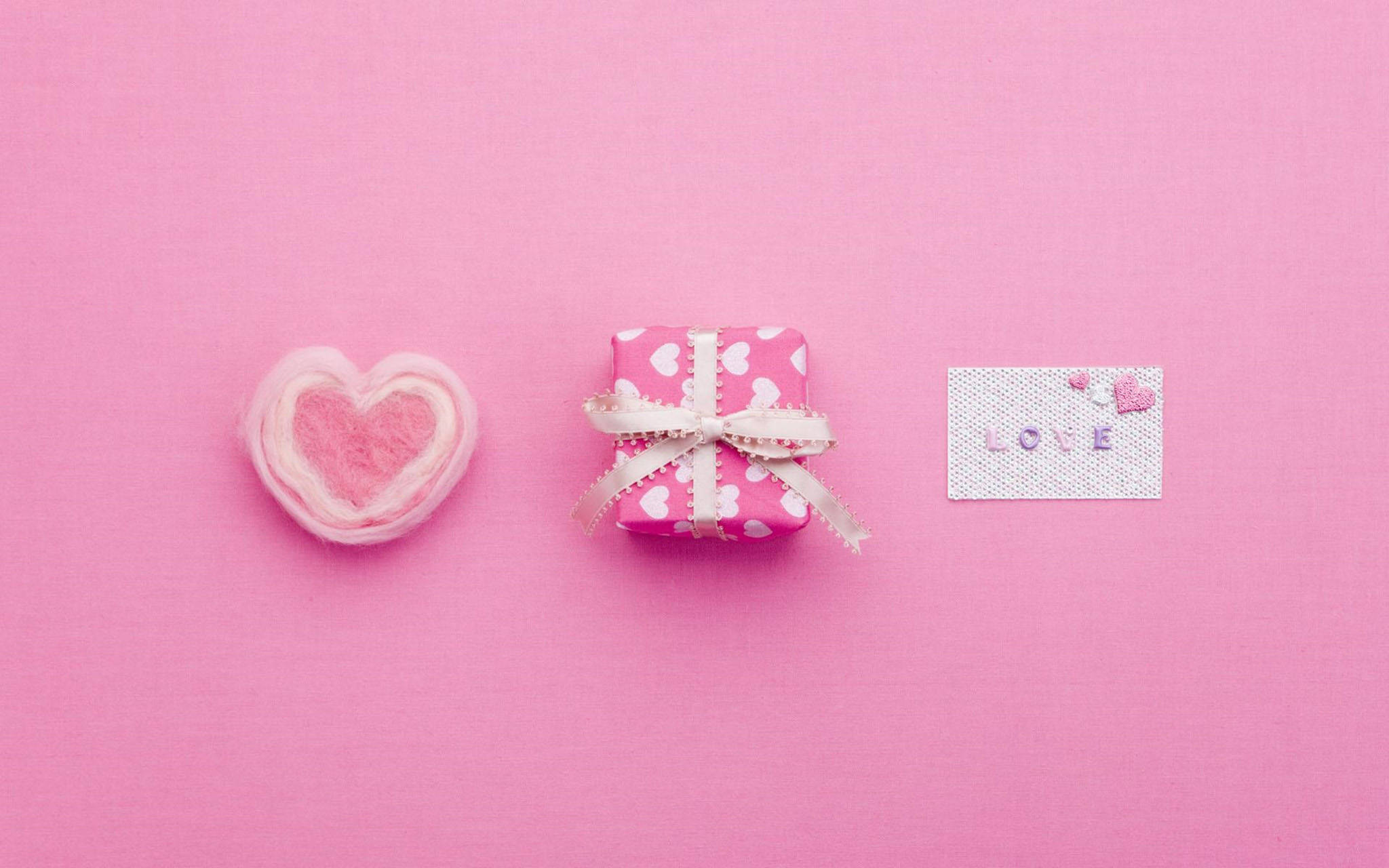 Mga Cute na Kulay Rosas na Bagay Wallpaper