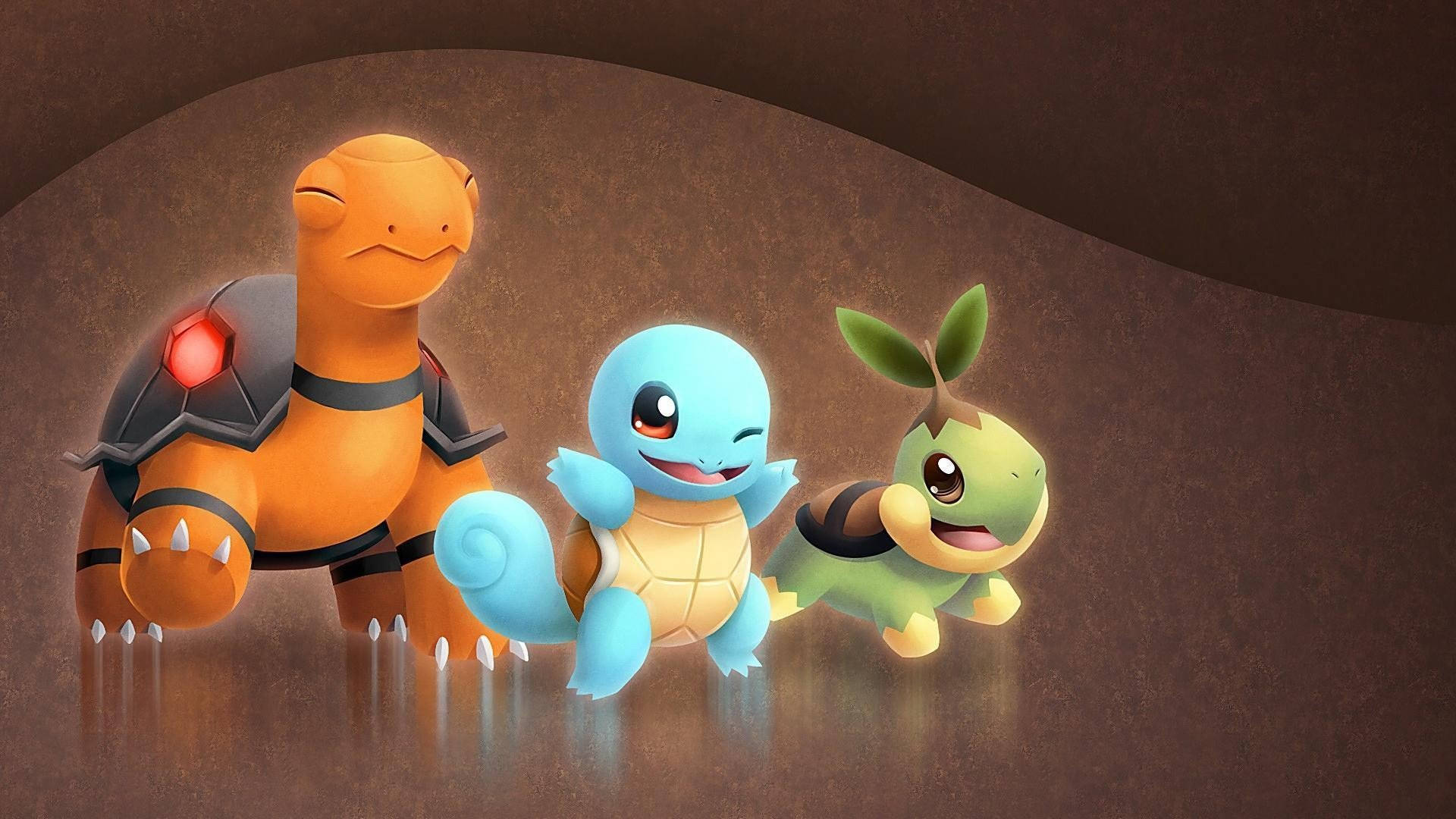 Mga Cute na Pagong na Pokemon Wallpaper