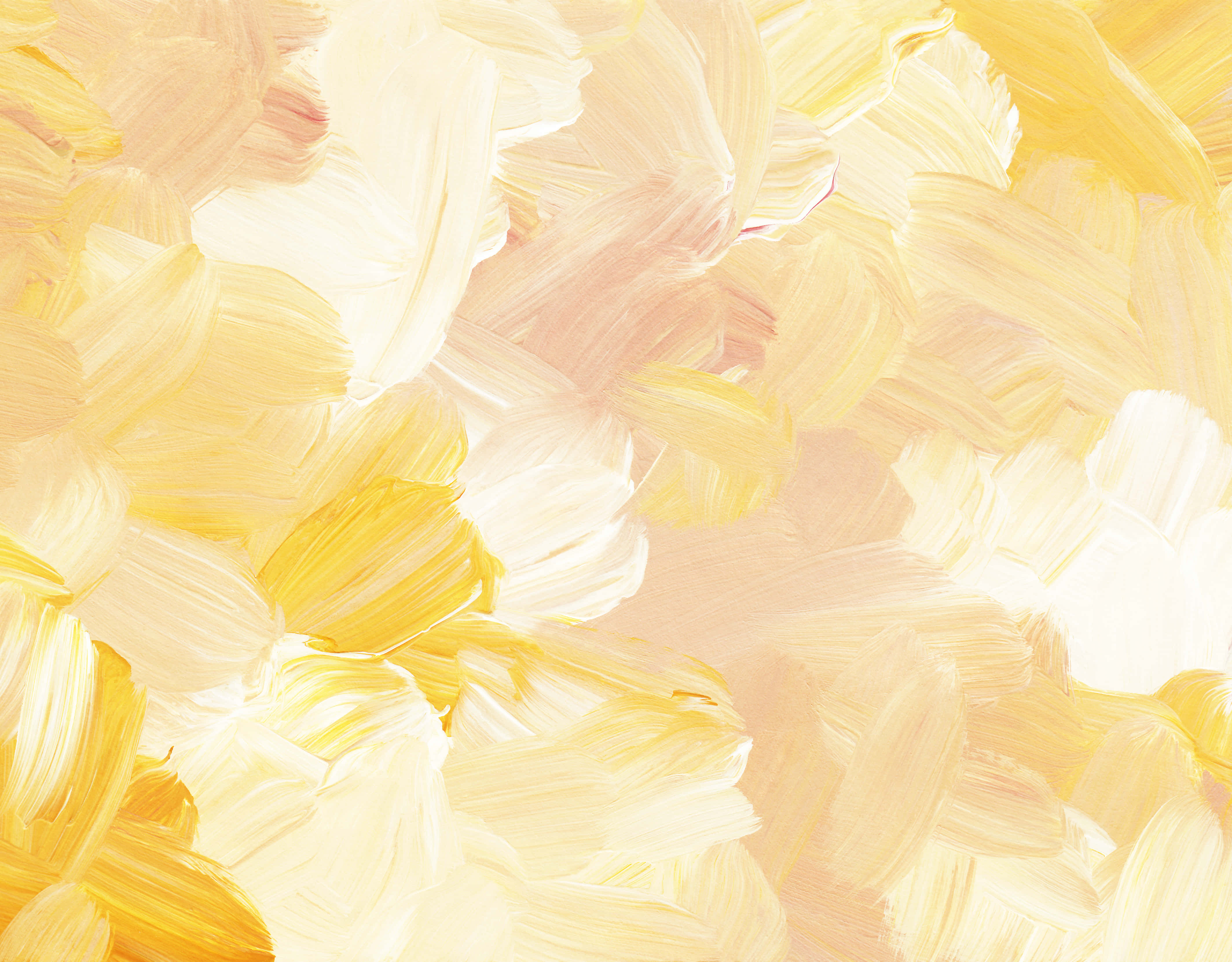 Mga Cute na Pastel na Dilaw na Hagod ng Pintura Wallpaper