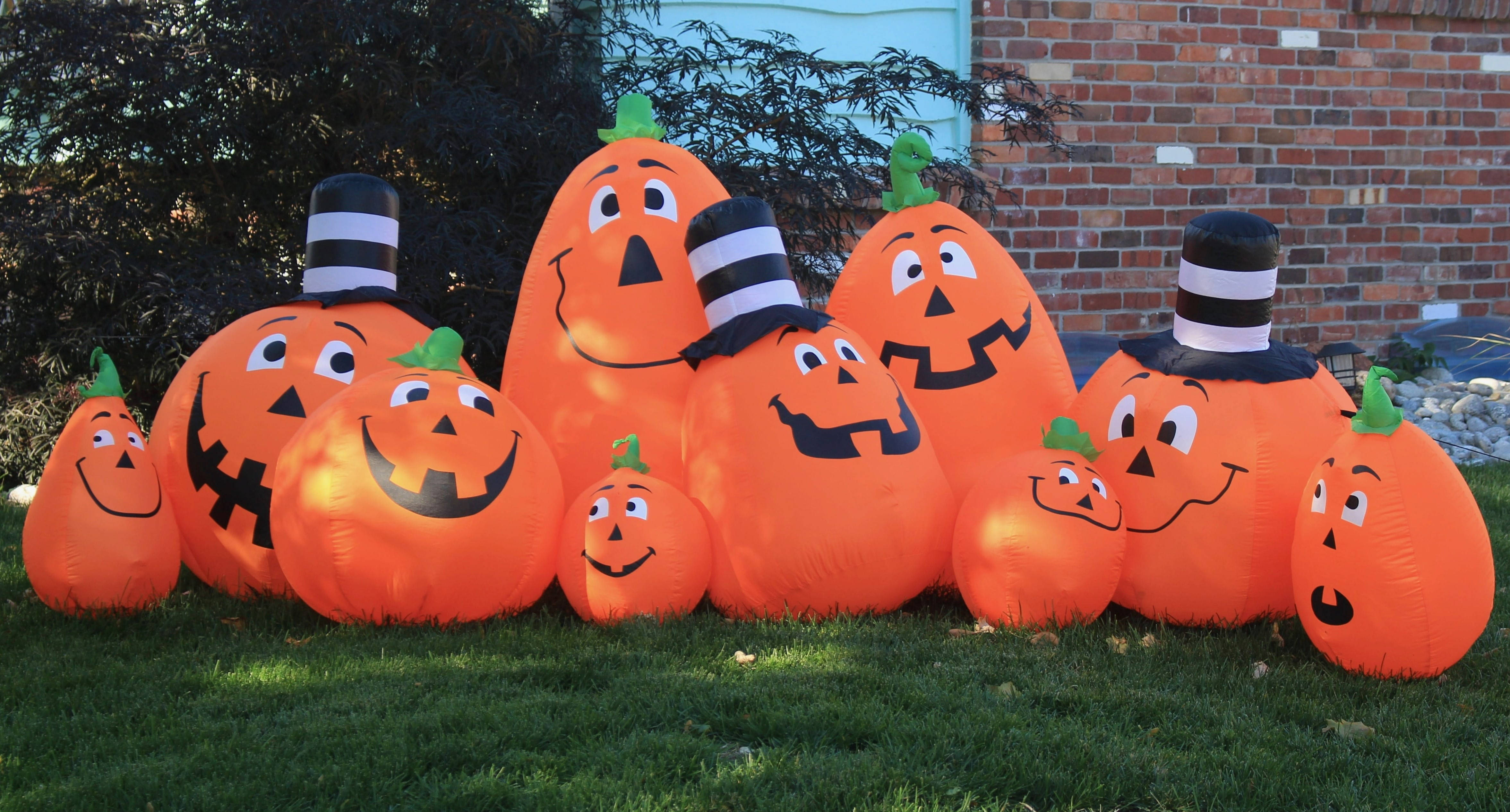 Mga Cute na Plush Pumpkin para sa Halloween Wallpaper