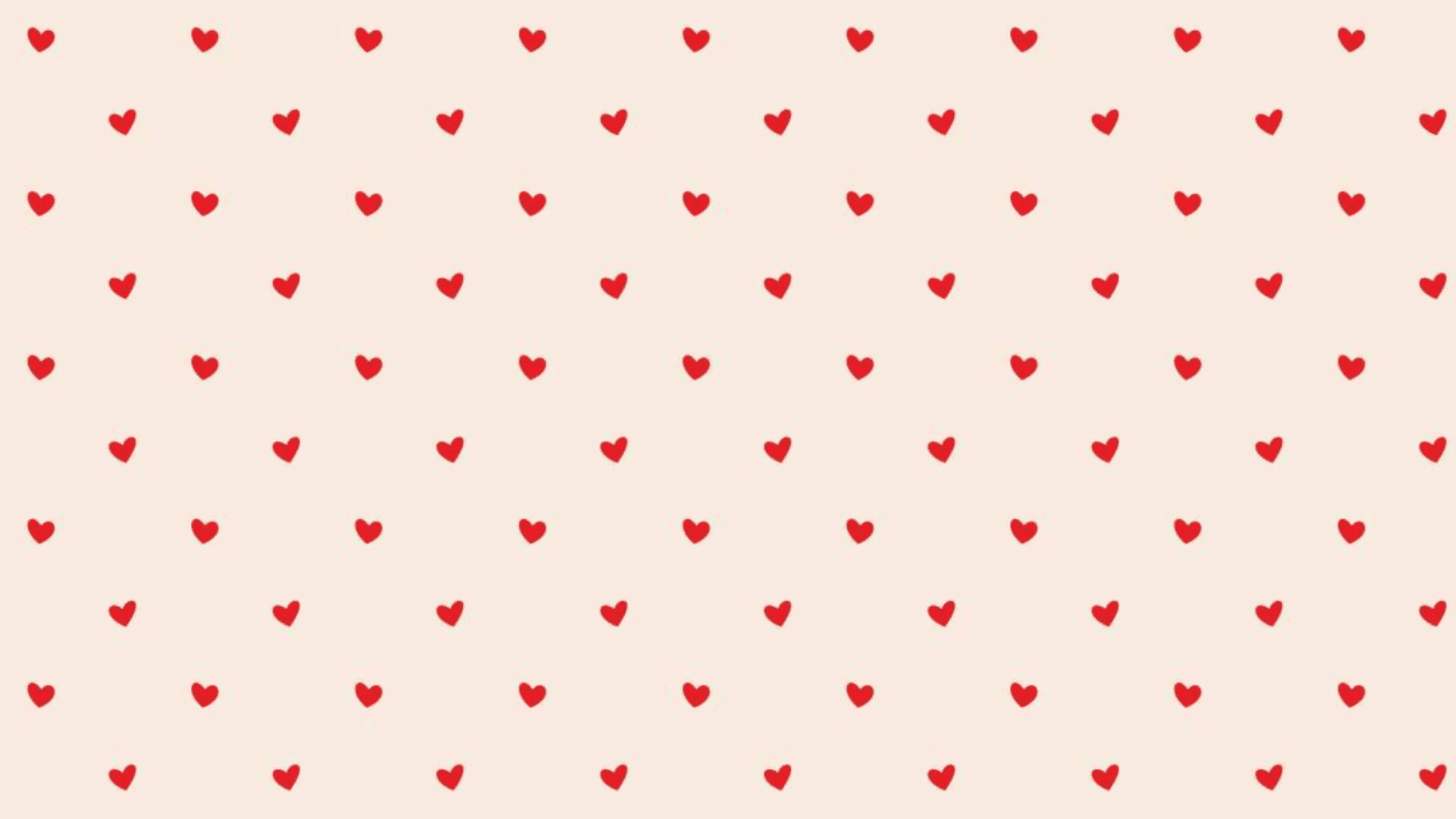 Mga Cute na Pulang Puso na may Pink na Background Wallpaper
