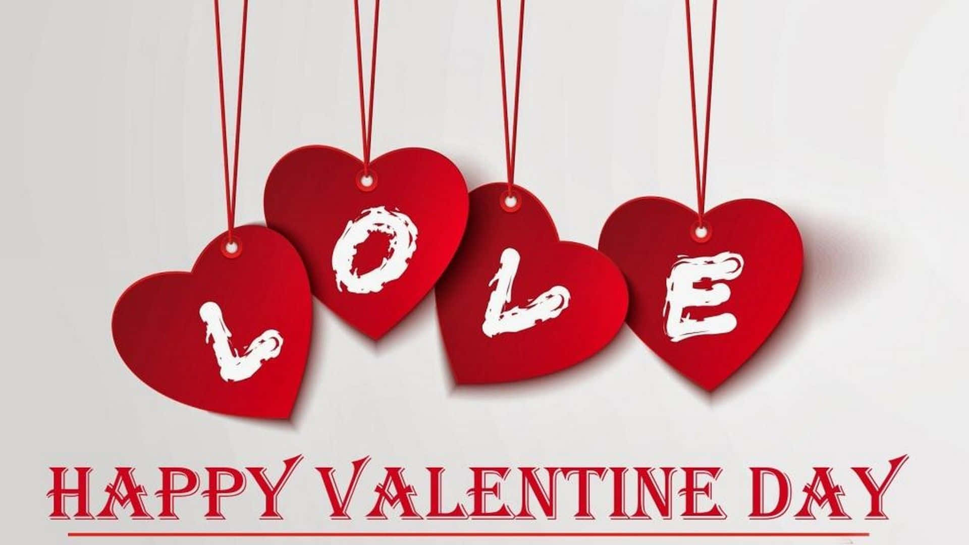 Mga Cute na Puso para sa Happy Valentine Day Wallpaper