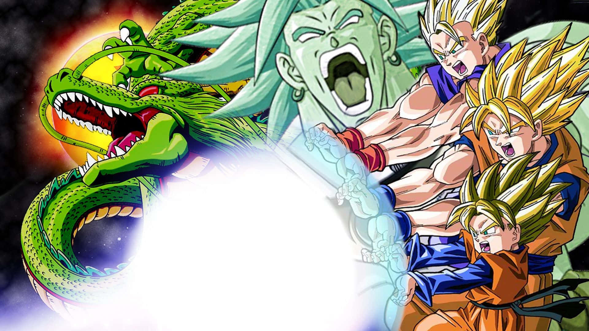 Mga Dakilang Super Saiyan na Lumalampas sa Hangganan sa Dragon Ball Super Broly Wallpaper