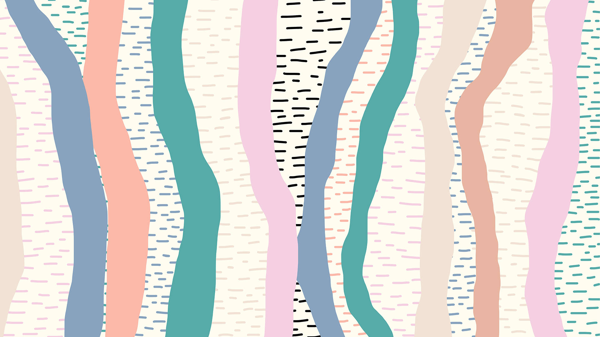 Mga Guhit na Pastel na Kulot Wallpaper