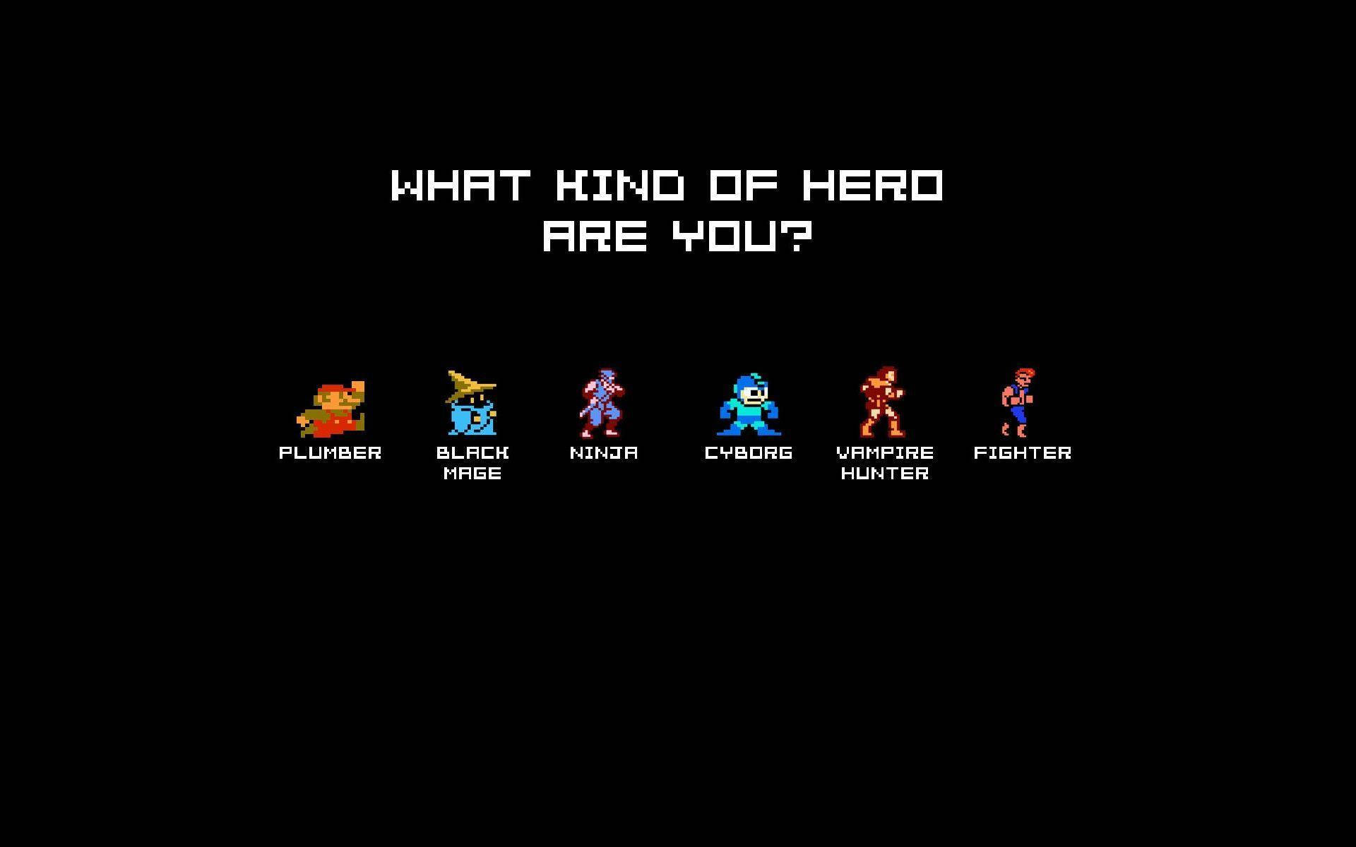Mga Iconic na Pixel Gaming Characters Wallpaper
