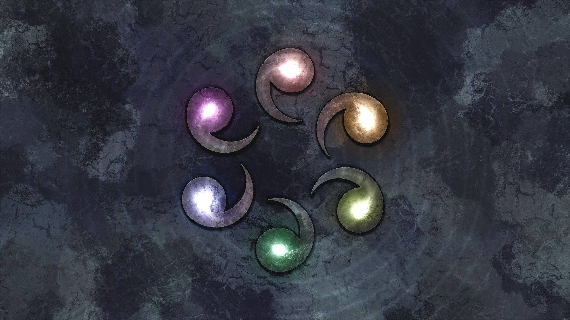 Mga Ilaw ng Simbolo ng Naruto Wallpaper
